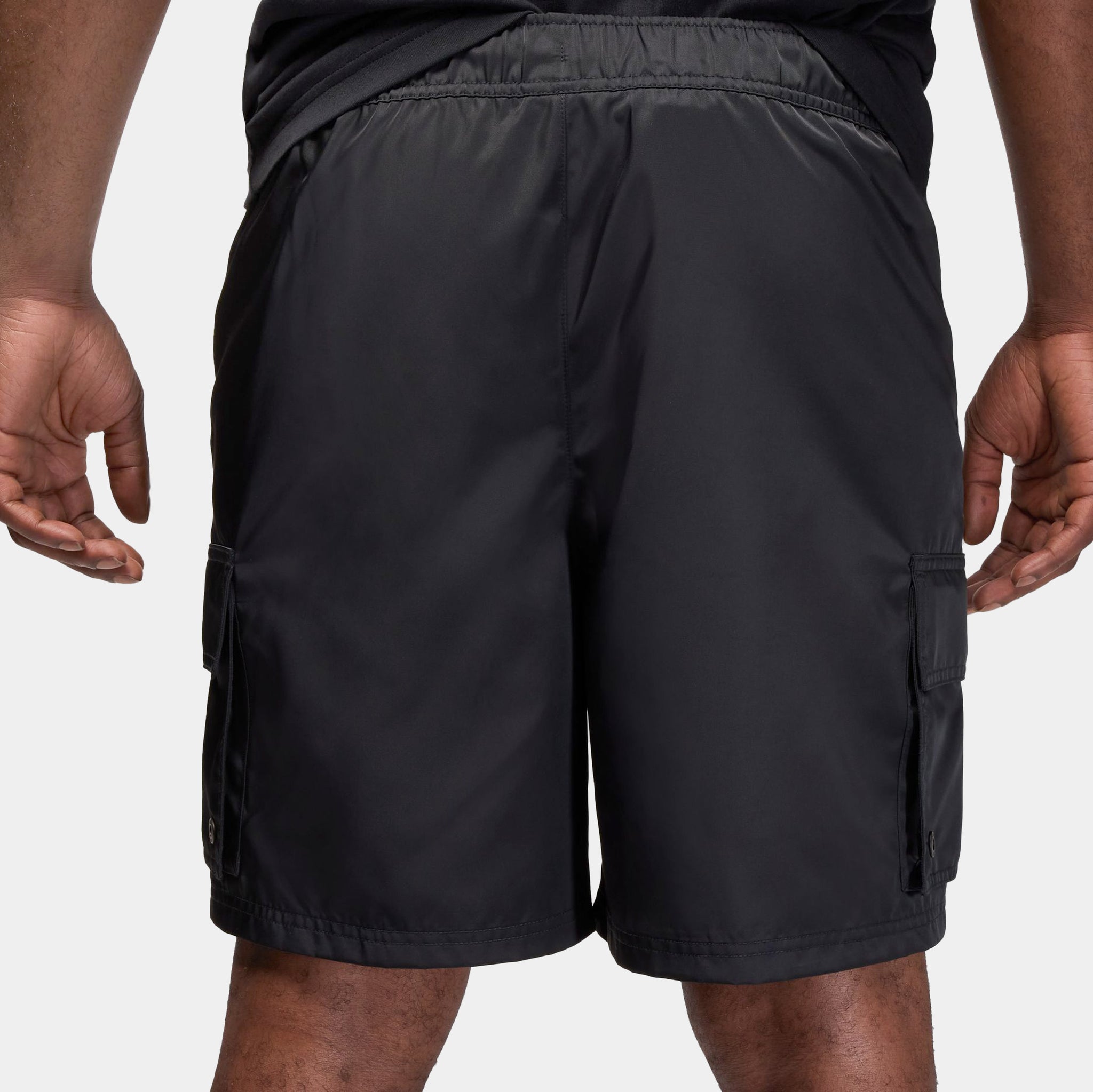 Jordan カーゴショーツ 黒 Jordan Brooklyn Cargo Mens Shorts Black Iron Grey HV9683-010