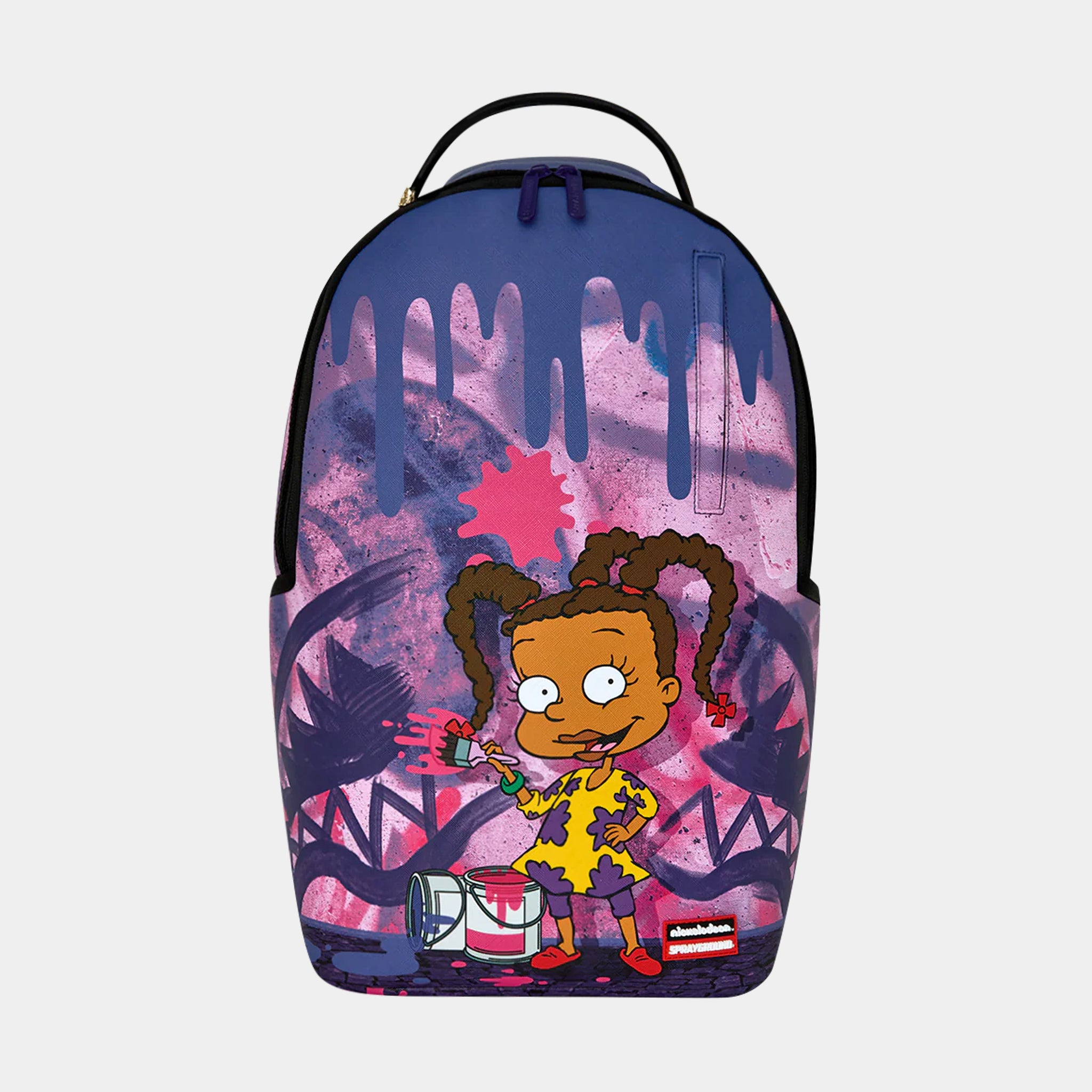 Sprayground Rugrats Susie Painting Shark Mens Backpack Purple Pink