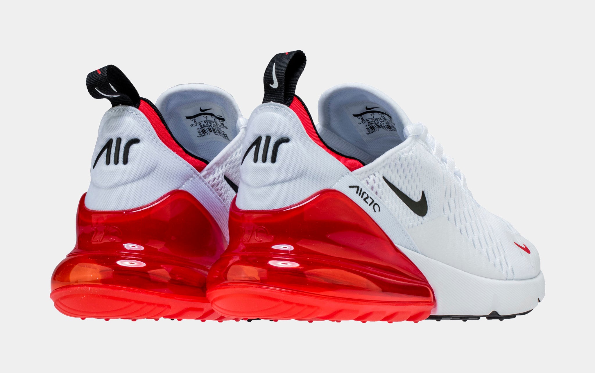 Nike Air Max 270 University Red Mens Lifestyle Shoes White 