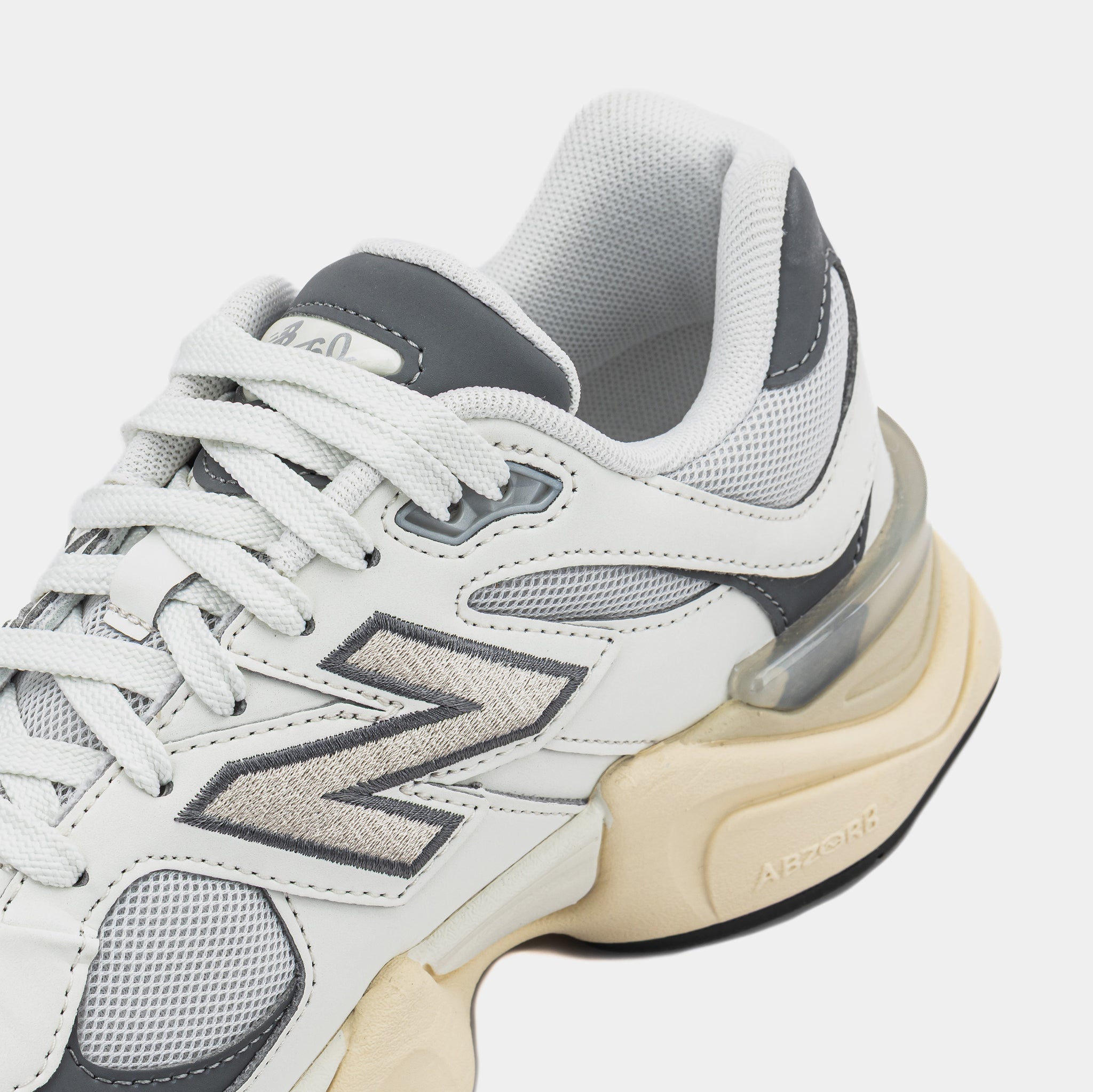 New Balance 9060 Grade School Running Shoes Sea Salt Castle Rock