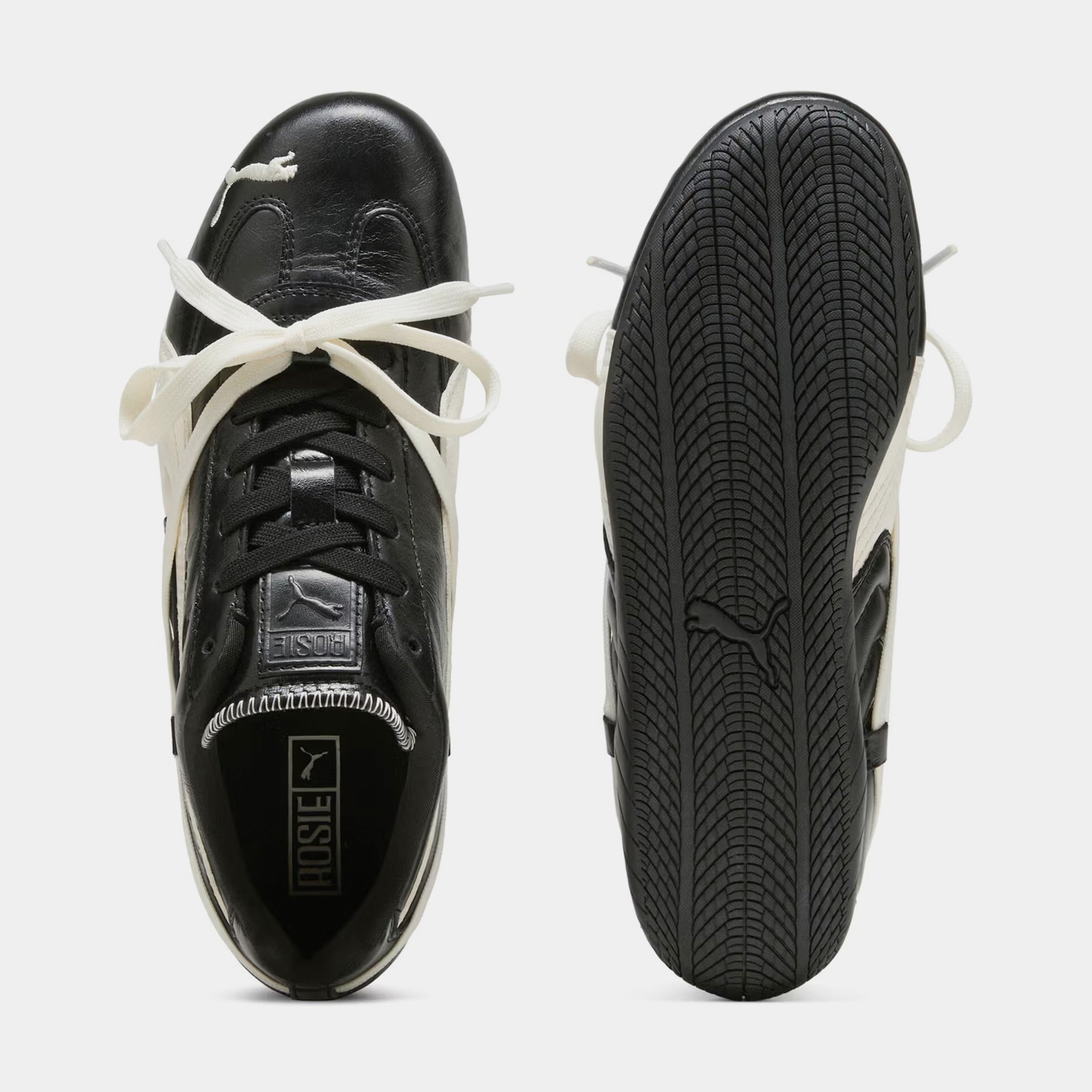 PUMA Rosé x Puma Speedcat Premium Womens Lifestyle Shoes Black White 404391  01 – Shoe Palace