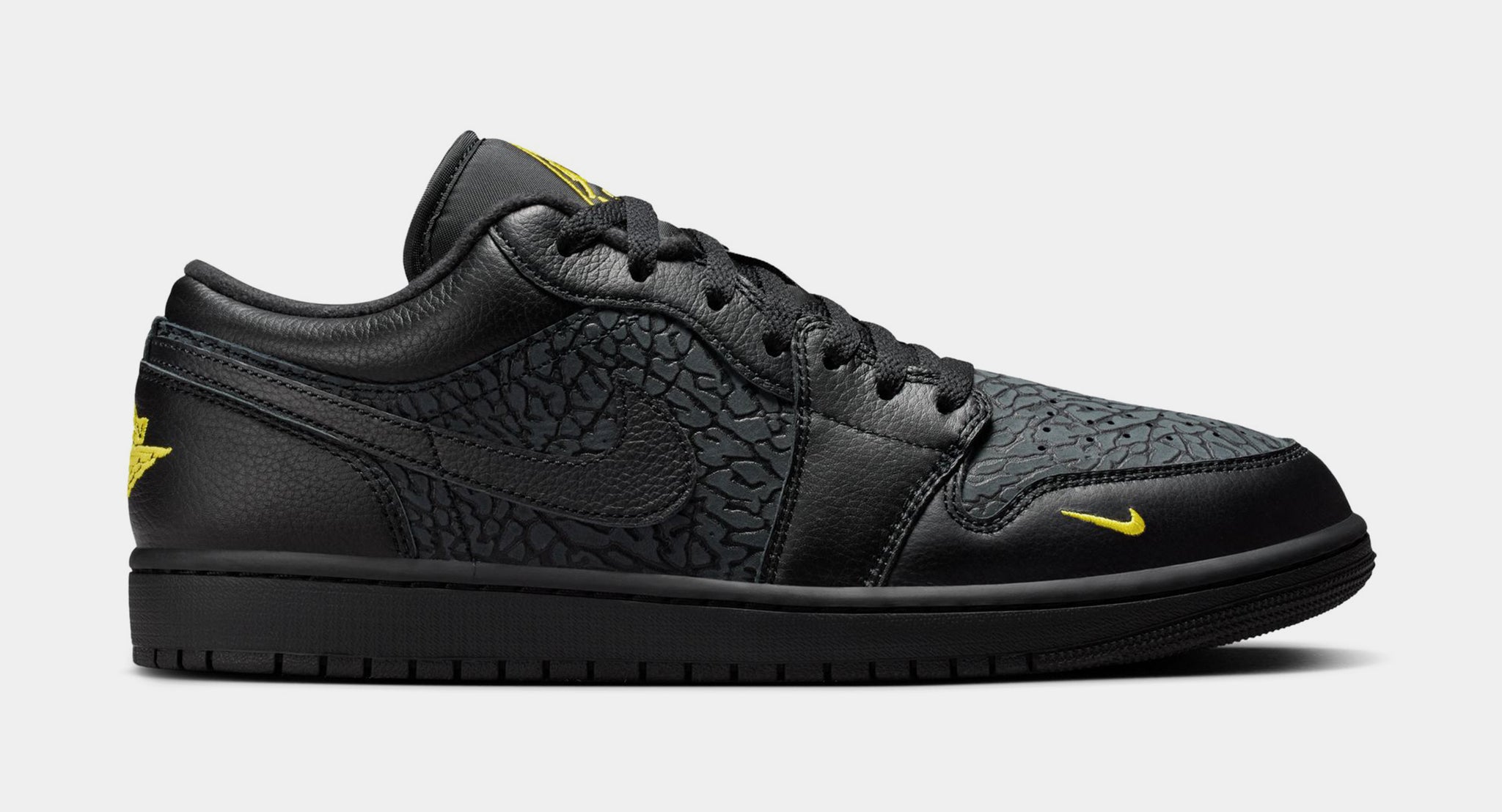 Jordan Air Jordan 1 Low SE Mens Lifestyle Shoes Black Tour Yellow 