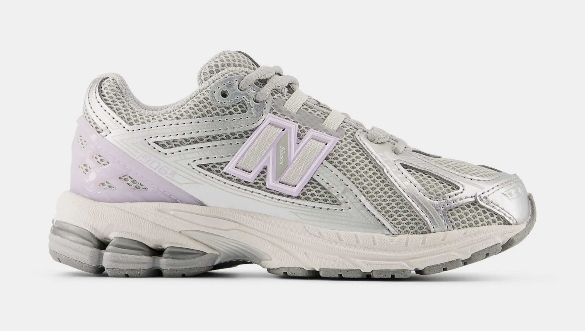 New Balance 1906R Preschool Running Shoes Silver Metallic Milk