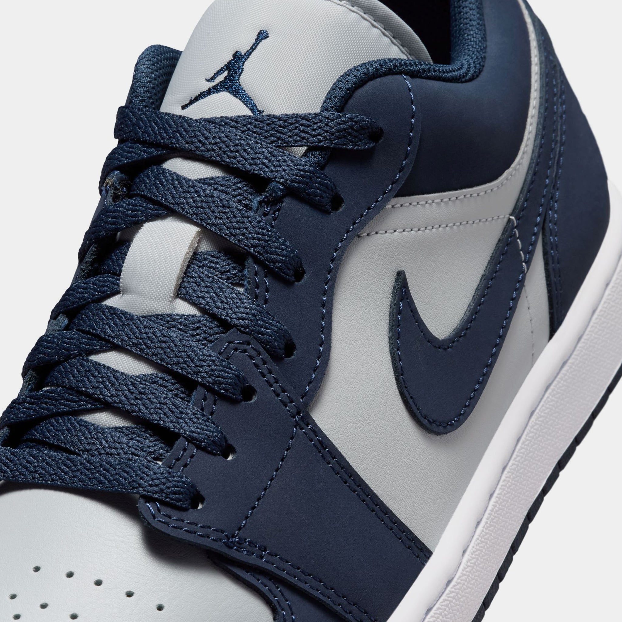 Jordan Air Jordan 1 Low Mens Lifestyle Shoes Obsidian Grey Fog