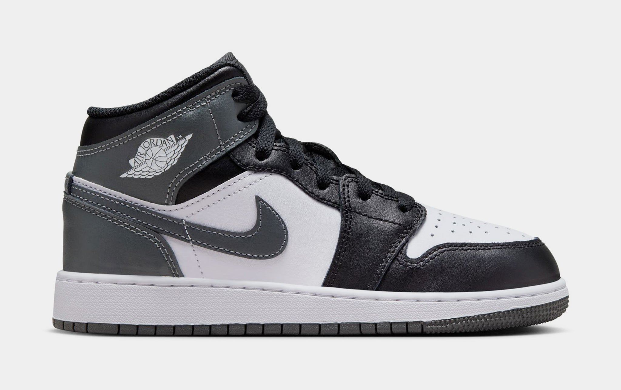 Jordan Rustic Grade Jordan Air Jordan 1 Retro Mid Iron Grey Grade School Lifestyle Shoes ...