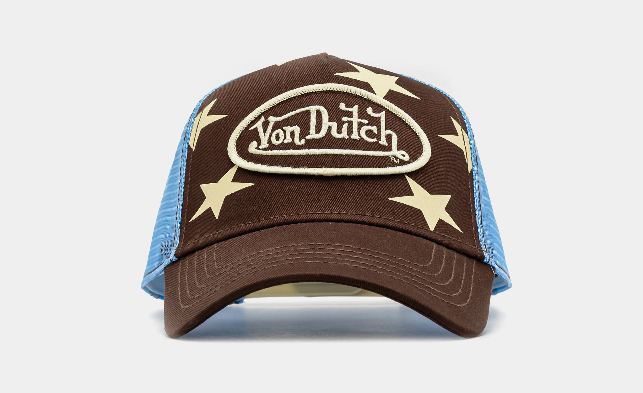 Von Dutch Americana Trucker Mens Hat Brown Beige VDHH0038-613