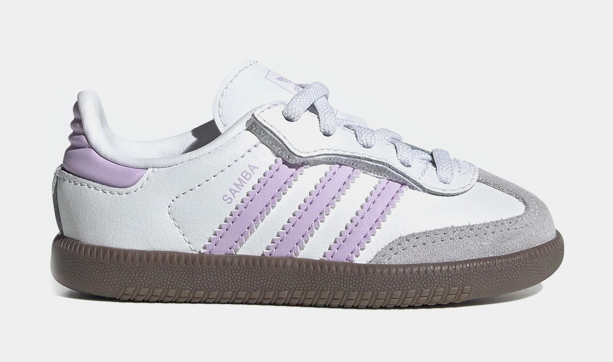 adidas Samba OG Infant Toddler Lifestyle Shoes (White/Purple)