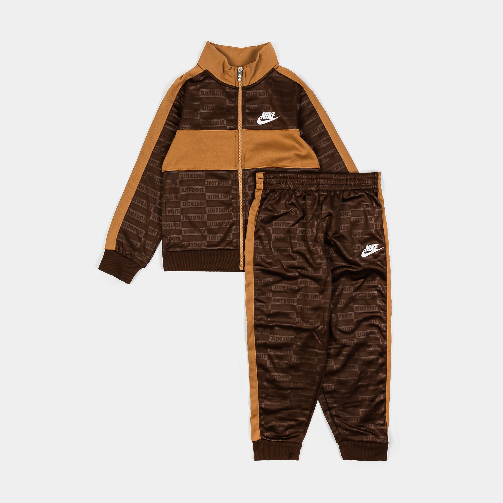 Nike NSW Textured Club Sport Infant Toddler Set Brown 76M311-X2O