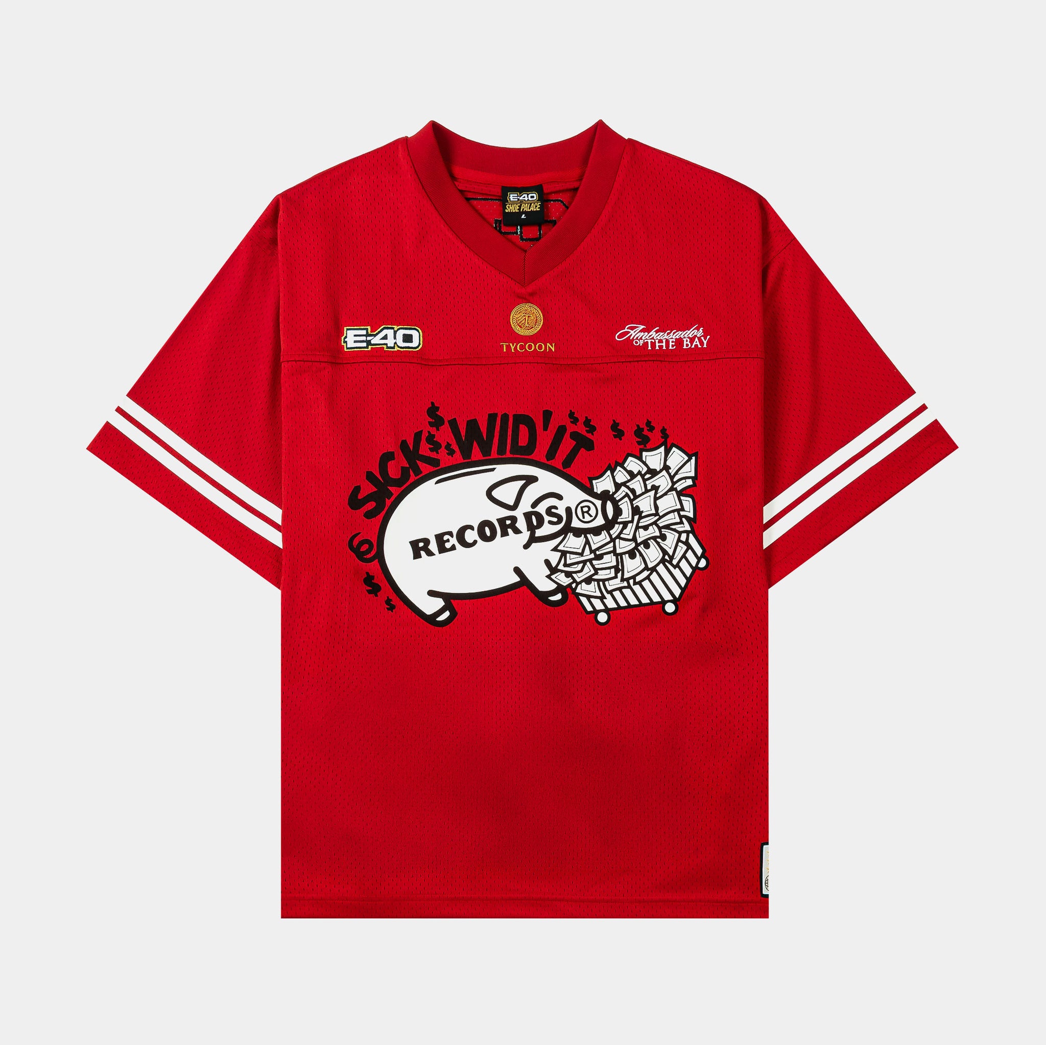 Shoe Palace SP x E-40 Major Way Mesh Mens Jersey Red White E40MJ01