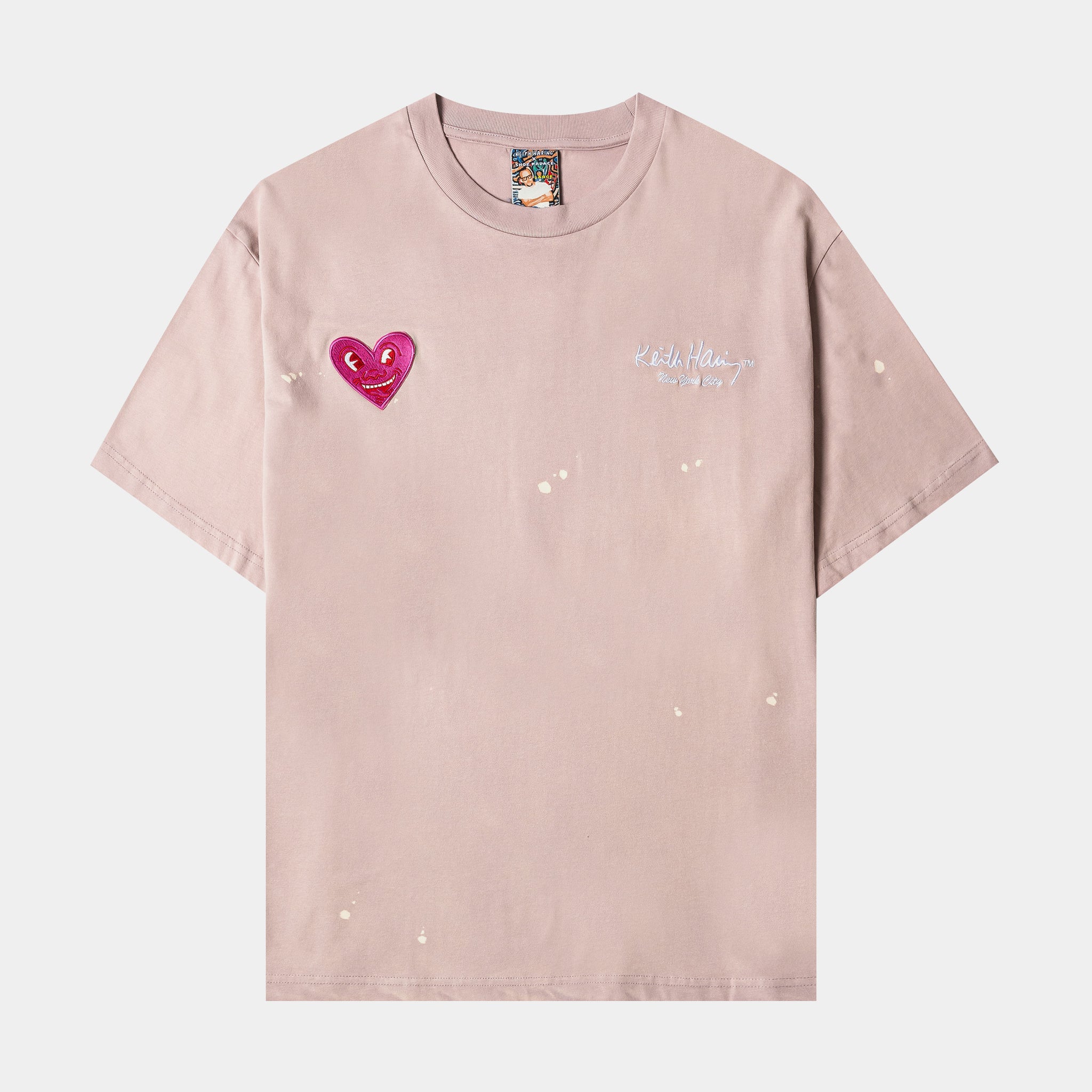Shoe Palace SP x Keith Haring Skyline Mens Short Sleeve Shirt Pink