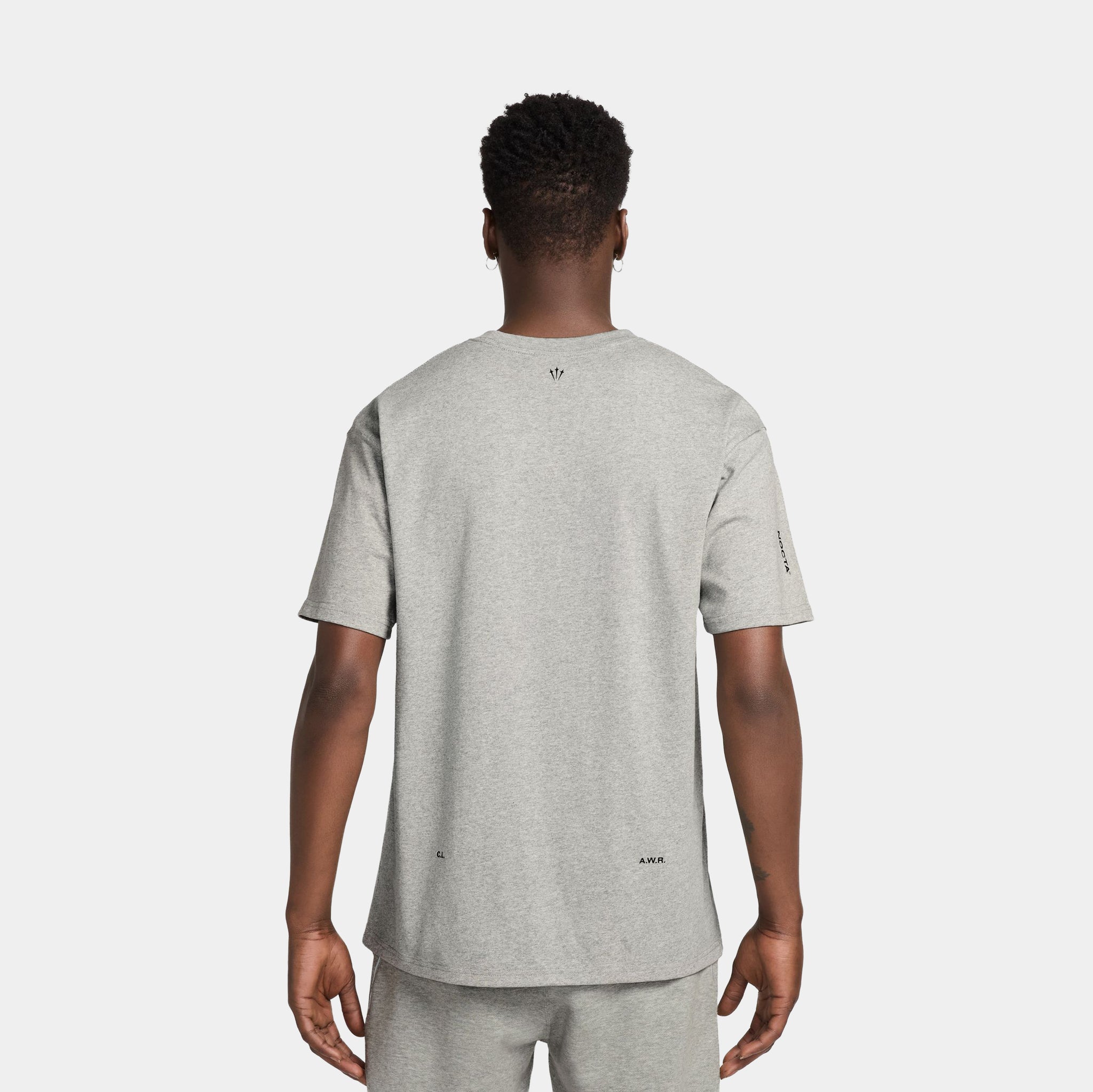 Nike NOCTA Mens Short Sleeve Shirt Dark Grey Heather Black IB5673