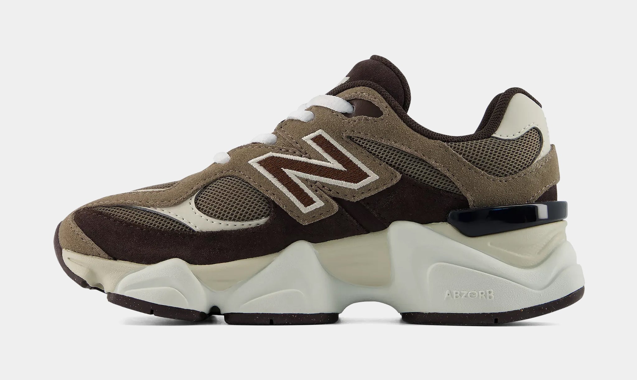 New Balance 9060 Lace Preschool Lifestyle Shoes Brown Brown