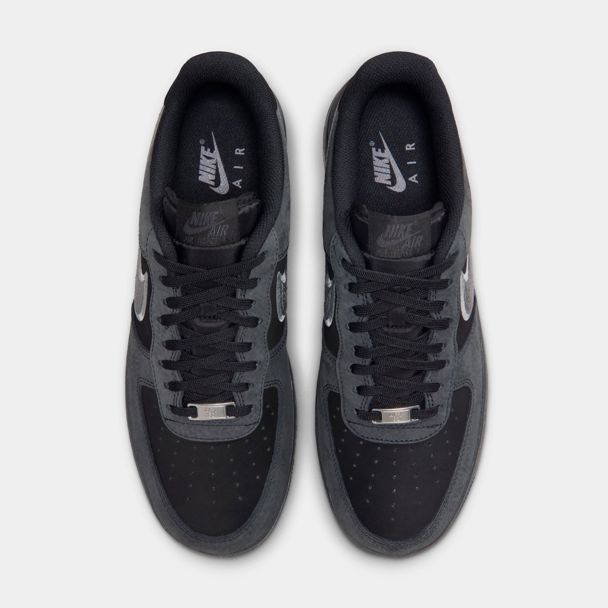 Nike Air Force 1 Low Mens Lifestyle Shoes Black Smoke Grey  display picture 1