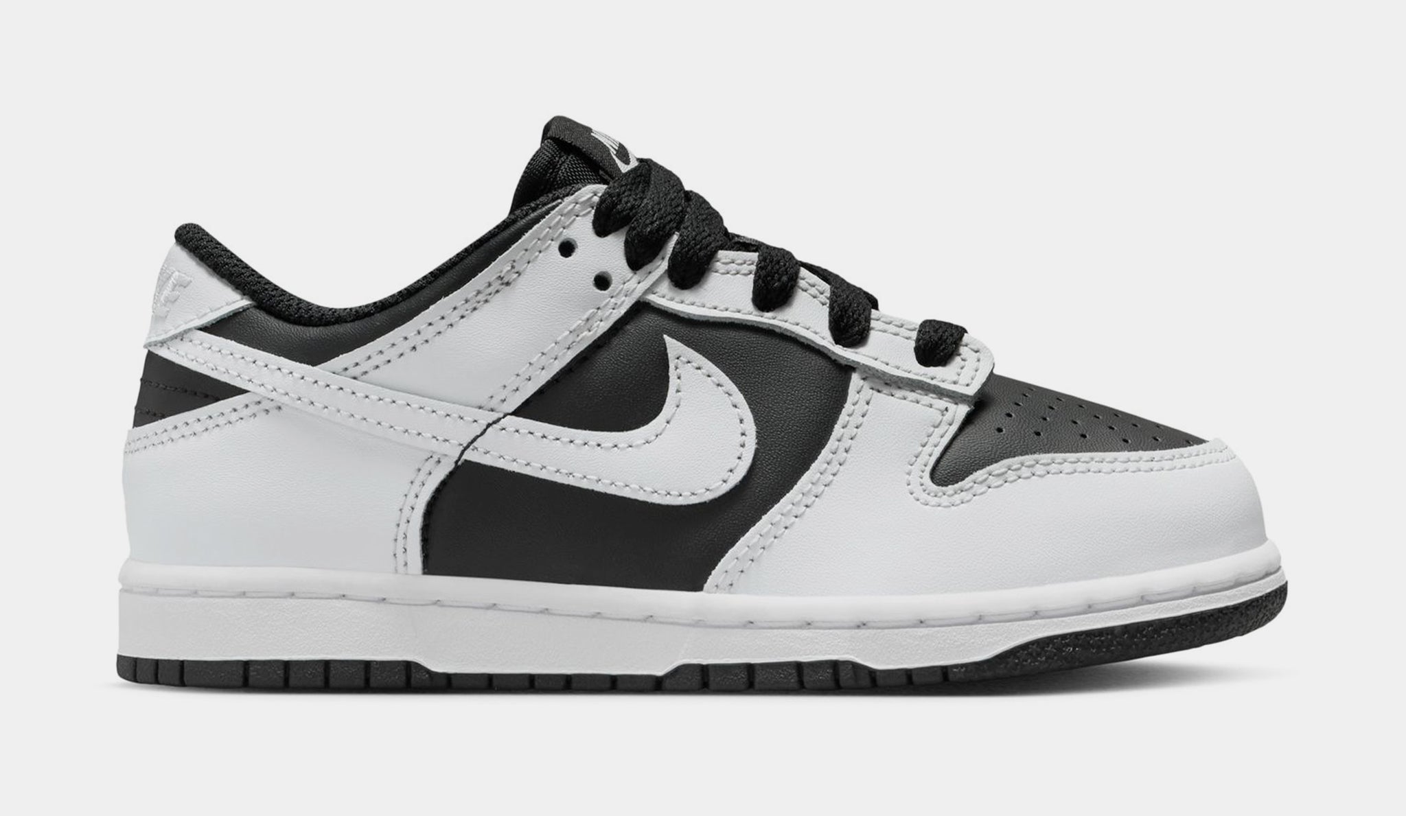 Nike Dunk Low Preschool Lifestyle Shoes Black Platinum Tint White