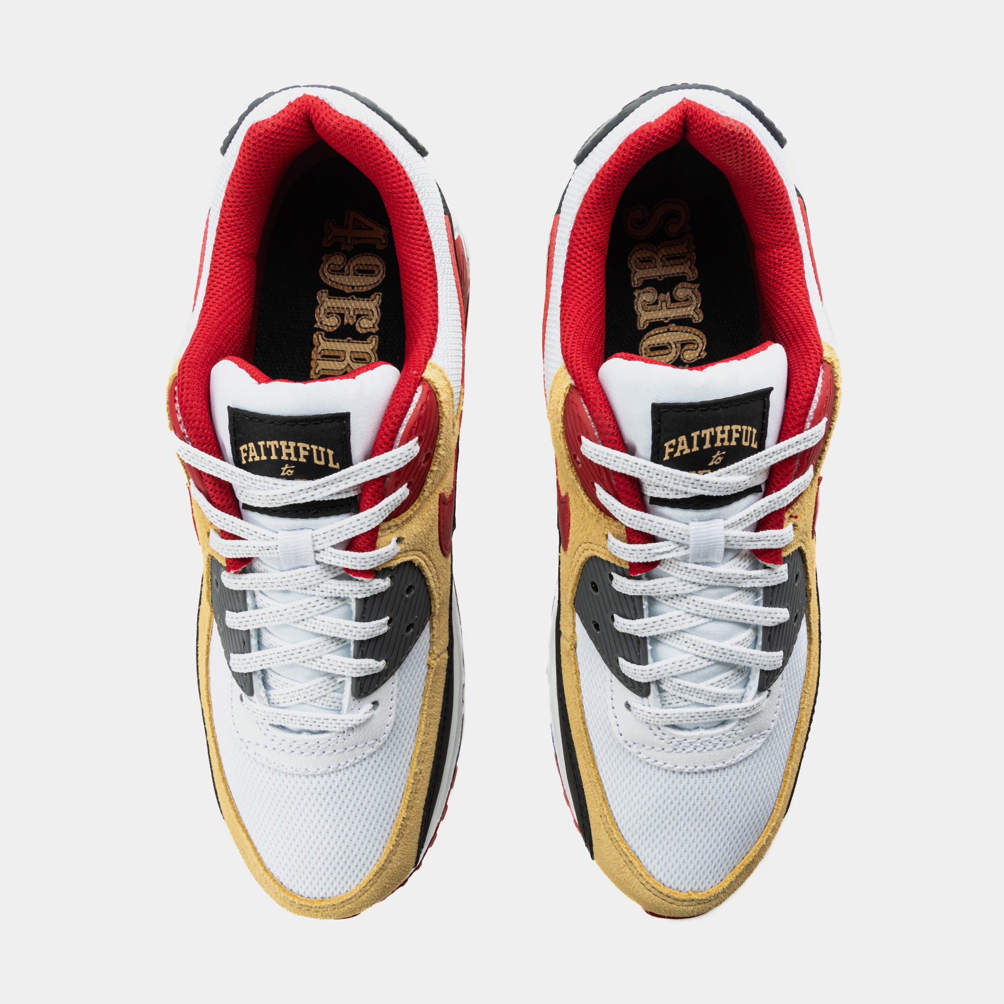 Nike Air Max 90 San Francisco 49ers Mens Running Shoes White Gym