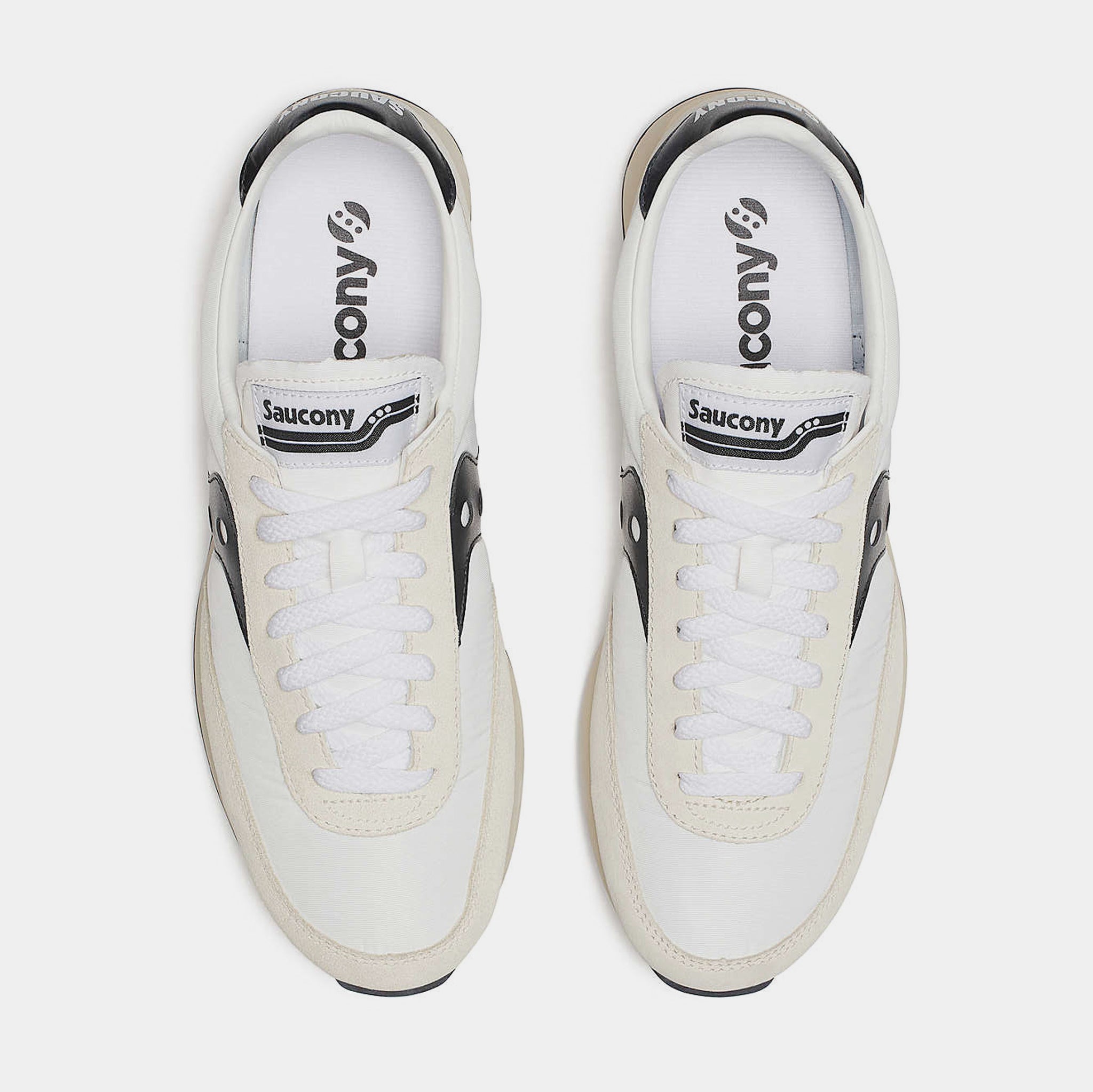 Saucony Trainer 80 Full Length Lace Up Mens Trainers In White Black US: 9 NIB Saucony Trainer 80 White Black for sale | eBay main image 3