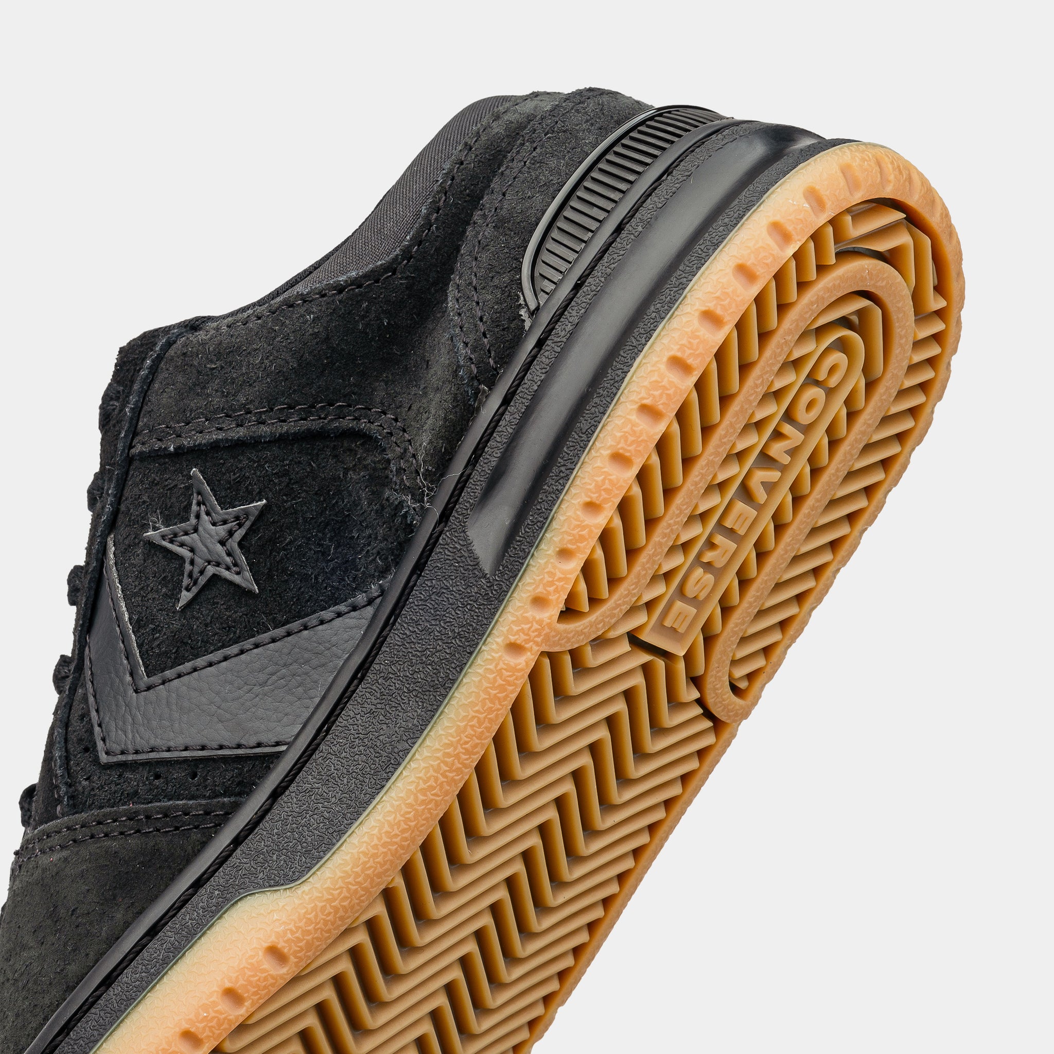Converse CL98 Suede Mens Lifestyle Shoes Black Black Gum 