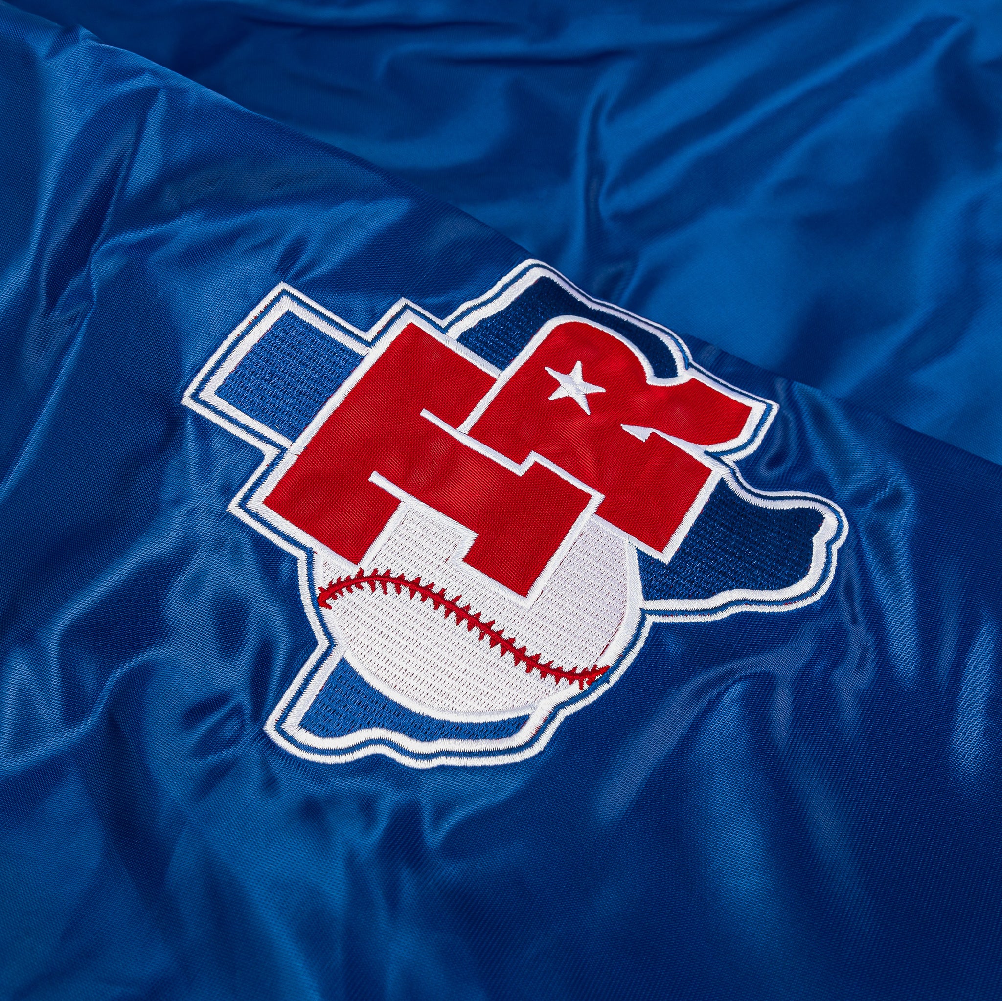 Starter Shoe Palace Exclusive Texas Rangers Satin Bomber Mens