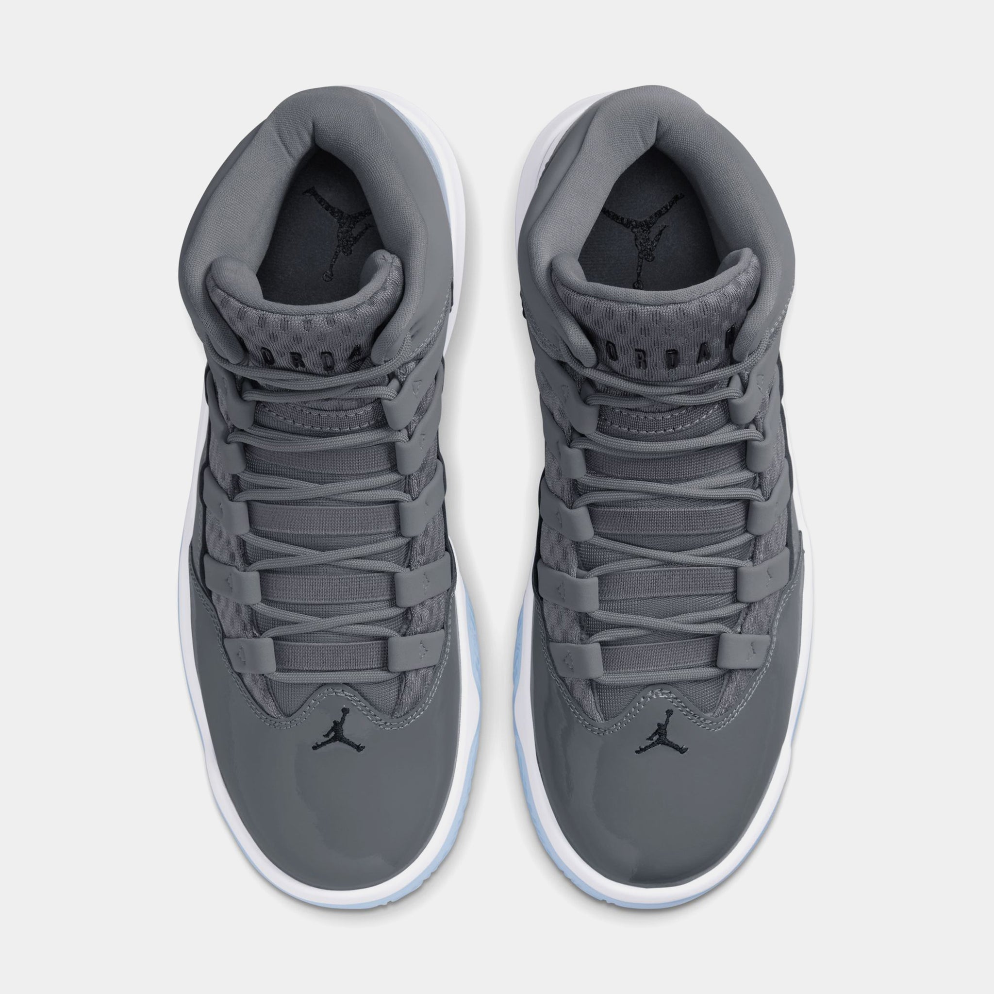 Jordan Max Aura Mens Lifestyle Shoes Cool Grey Black White Clear