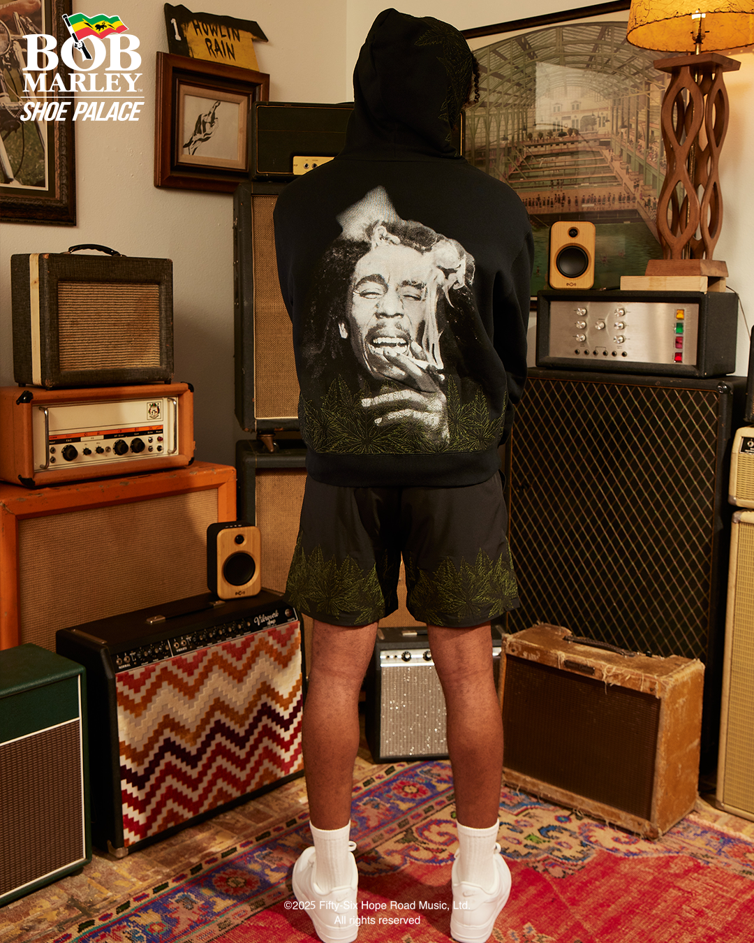 Shoe Palace SP x Bob Marley Kaya Zip Up Mens Hoodie Black Green Shoe Palace SP x Bob Marley Kaya Zip Up Mens Hoodie Black Green