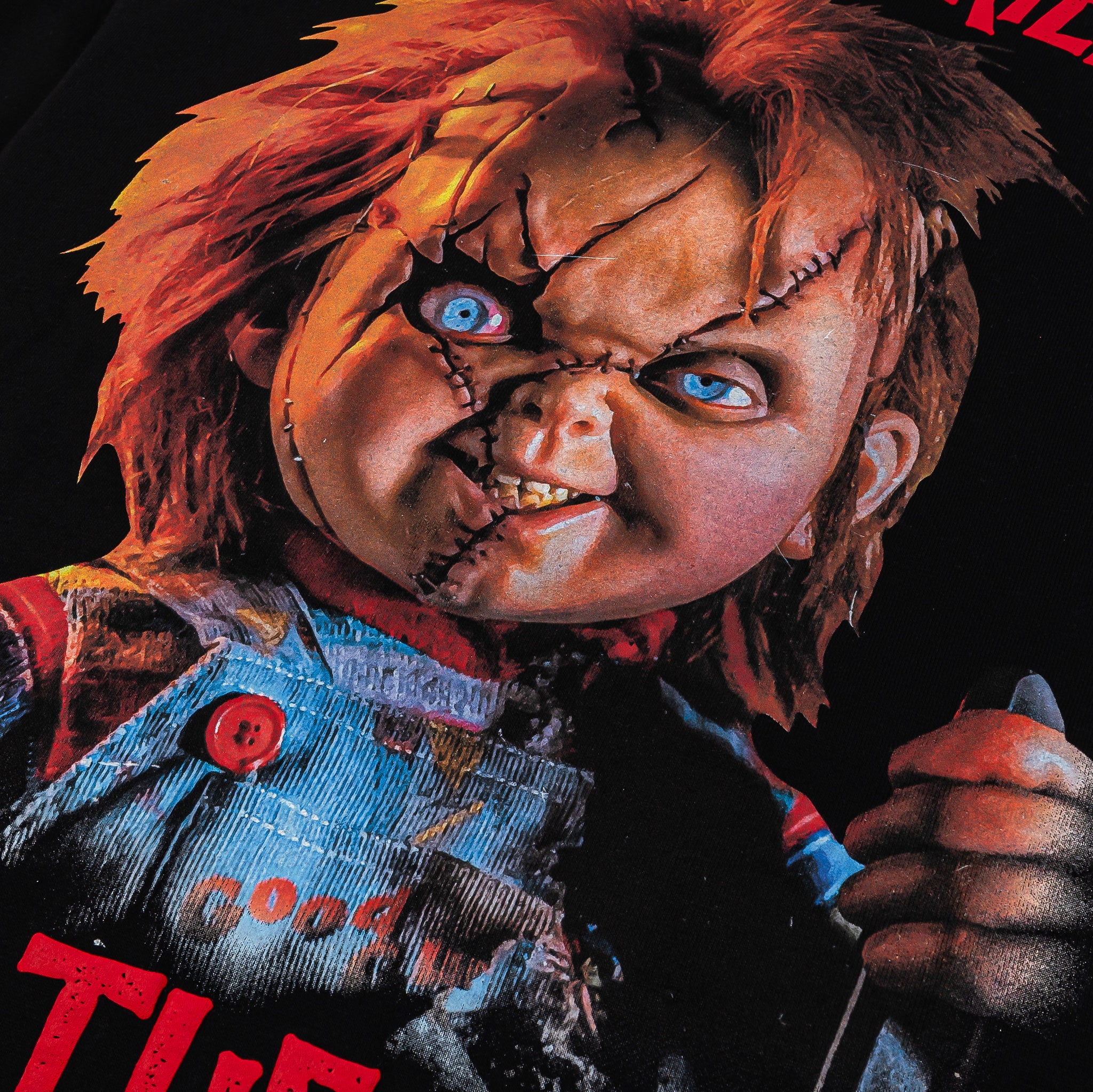 Shoe Palace SP x Chucky Playtime Mask Full Zip Up Mens Hoodie Black Red ...