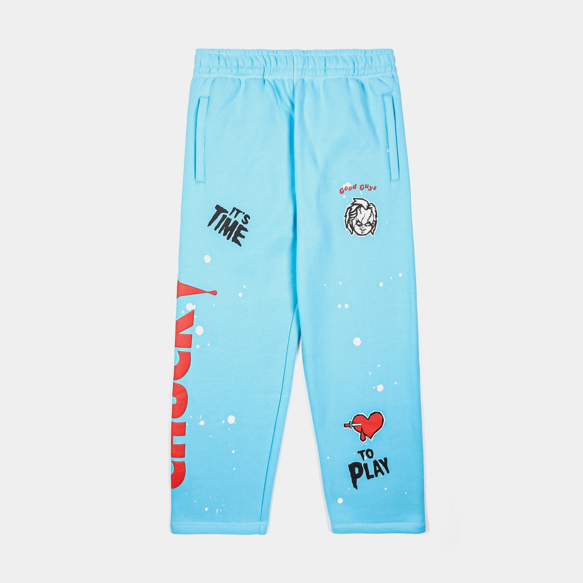 Shoe Palace SP x Chucky Wanna Play Mens Sweatpants Blue Red