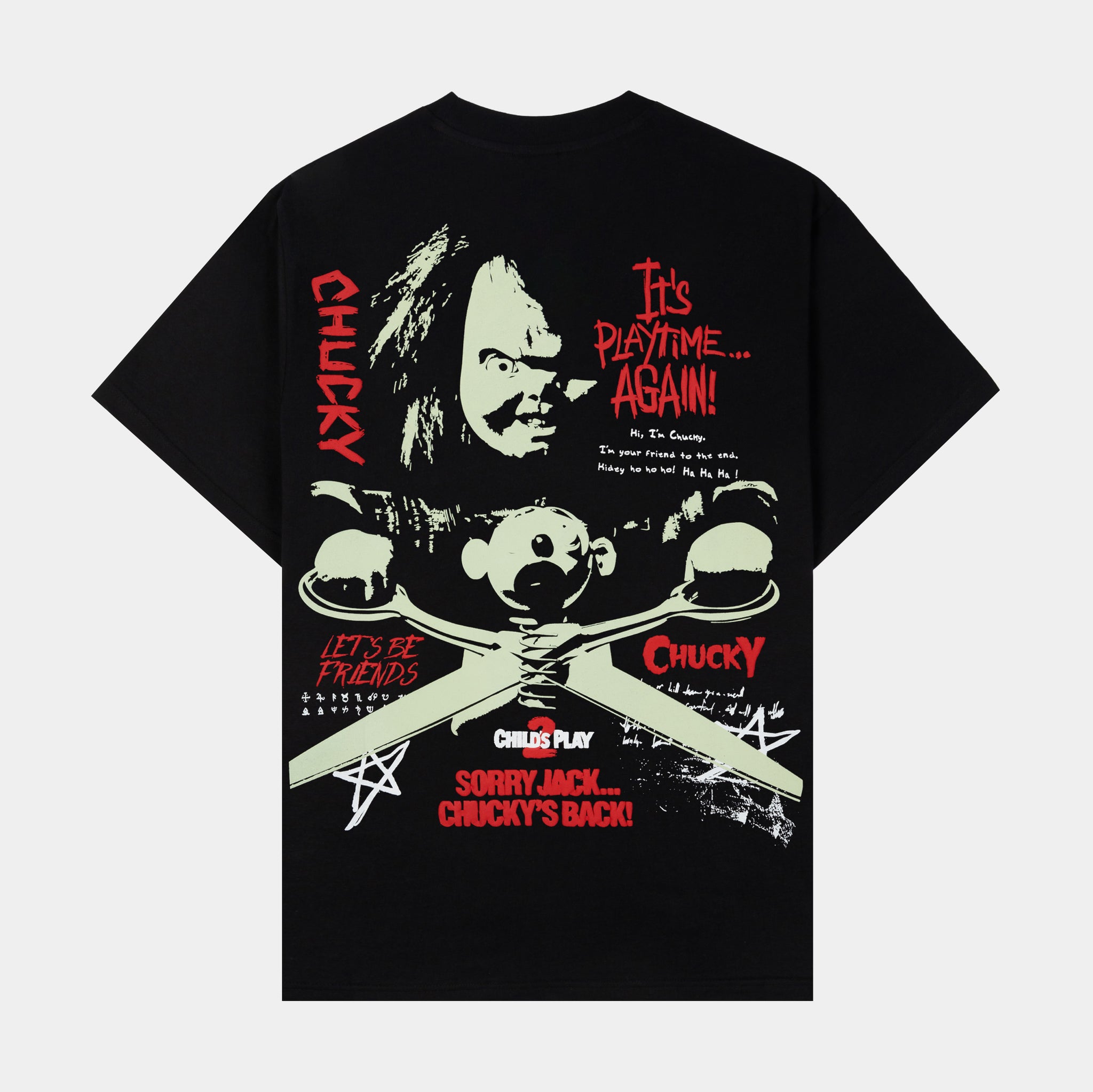 Shoe Palace SP x Chucky Hi Im Chucky Mens Short Sleeve Shirt Black