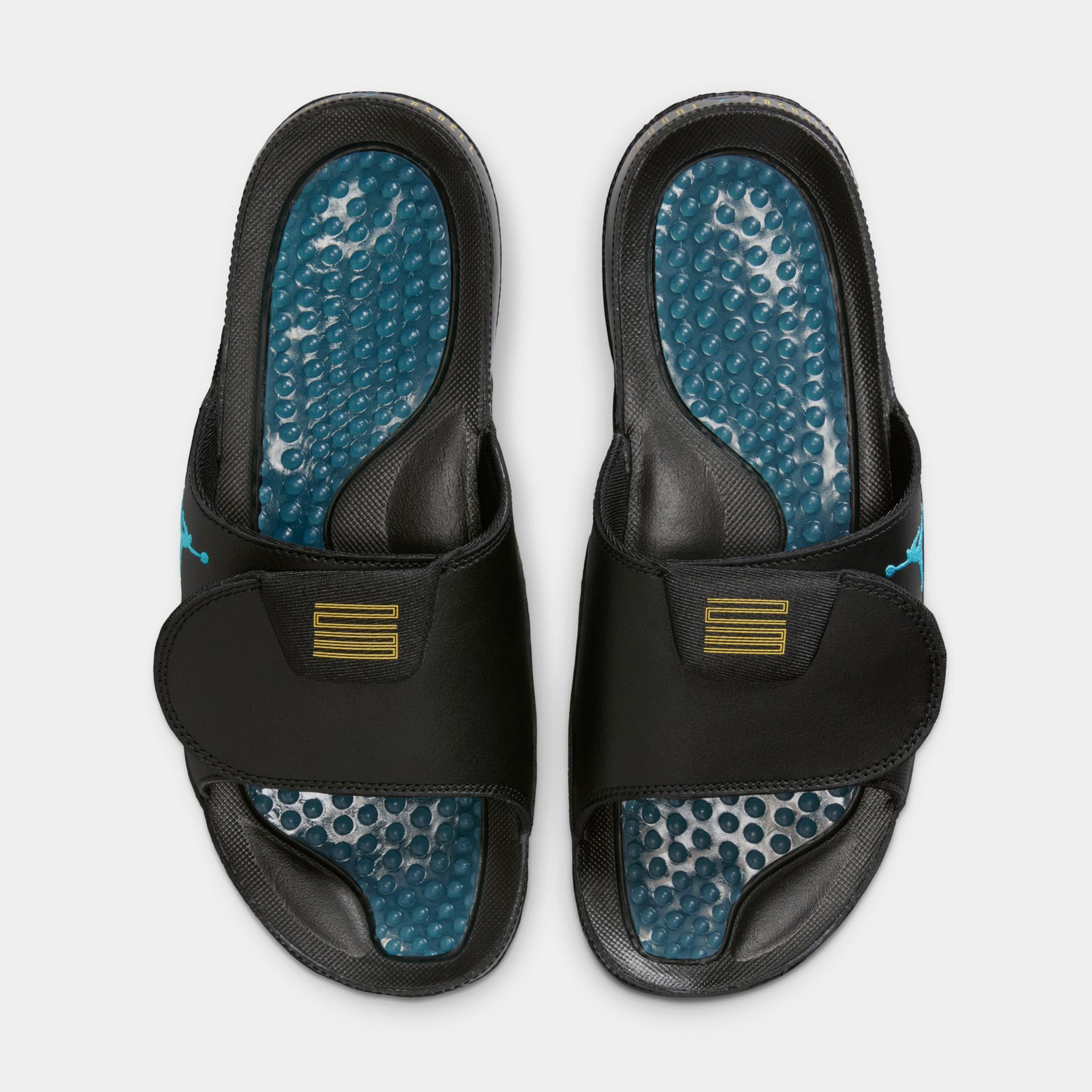 Jordan Hydro XI Retro Slide Mens Sandals Black Varsity Maize Gamma