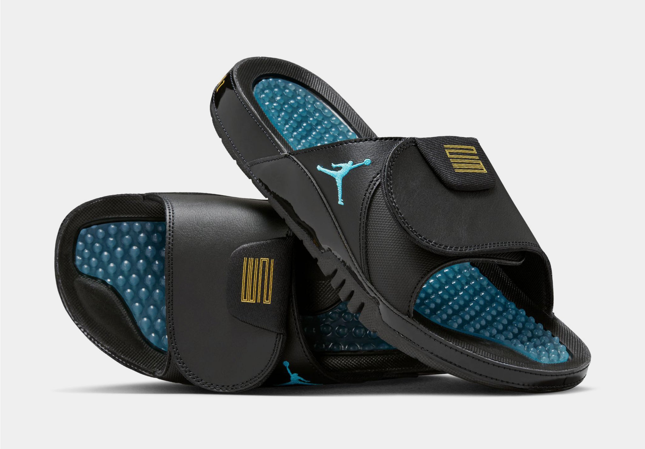 Jordan Hydro XI Retro Slide Mens Sandals Black Varsity Maize  display picture 3