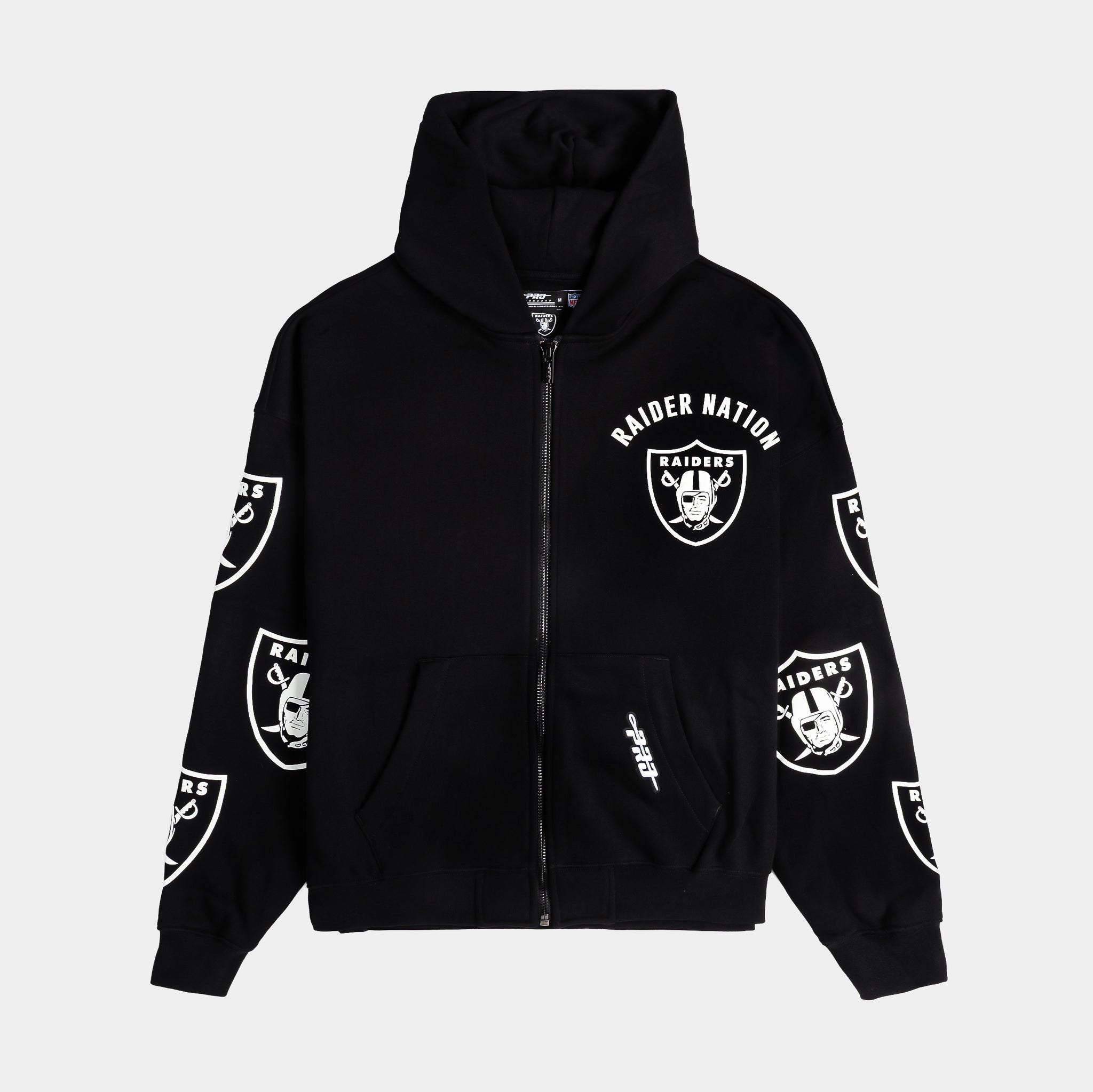 Pro Standard Las Vegas Raiders All Pro Fleece Zip Up Mens Hoodie
