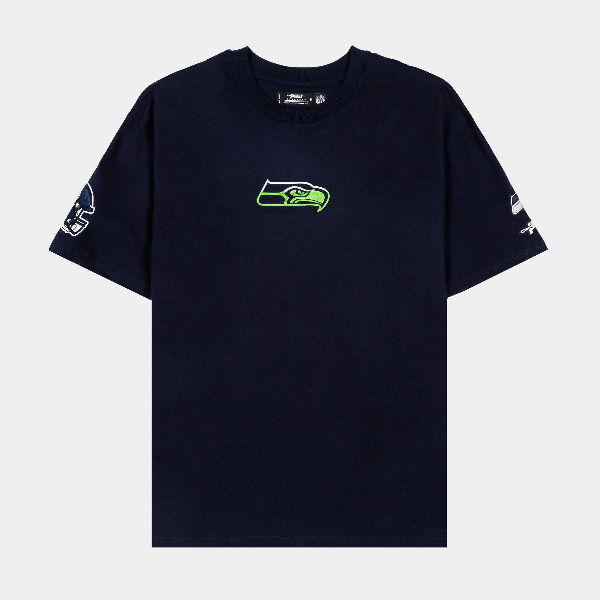 Pro Standard Seattle Seahawks Wave Mens Short Sleeve Shirt Blue