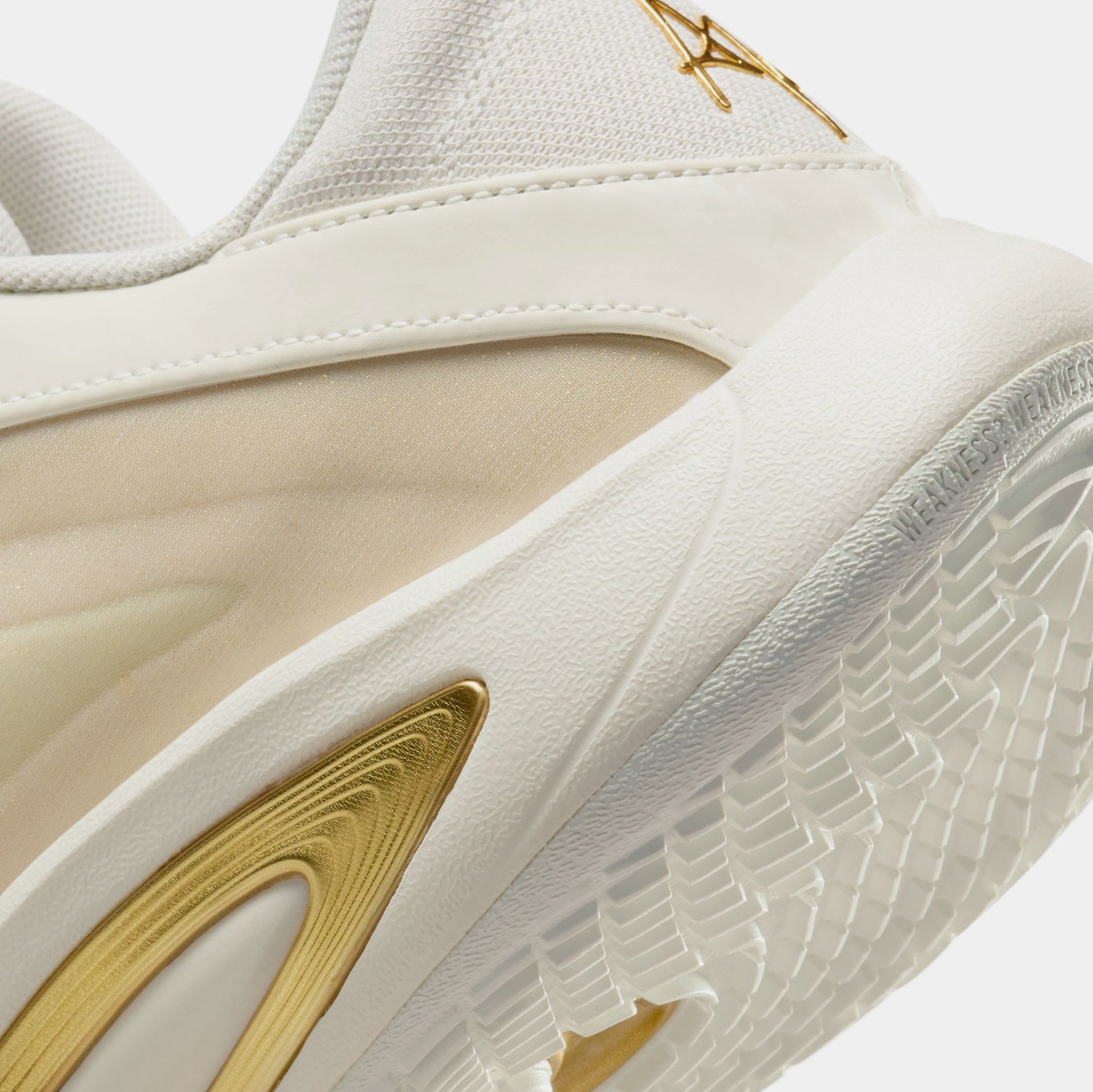 white and gold womens basketball shoes