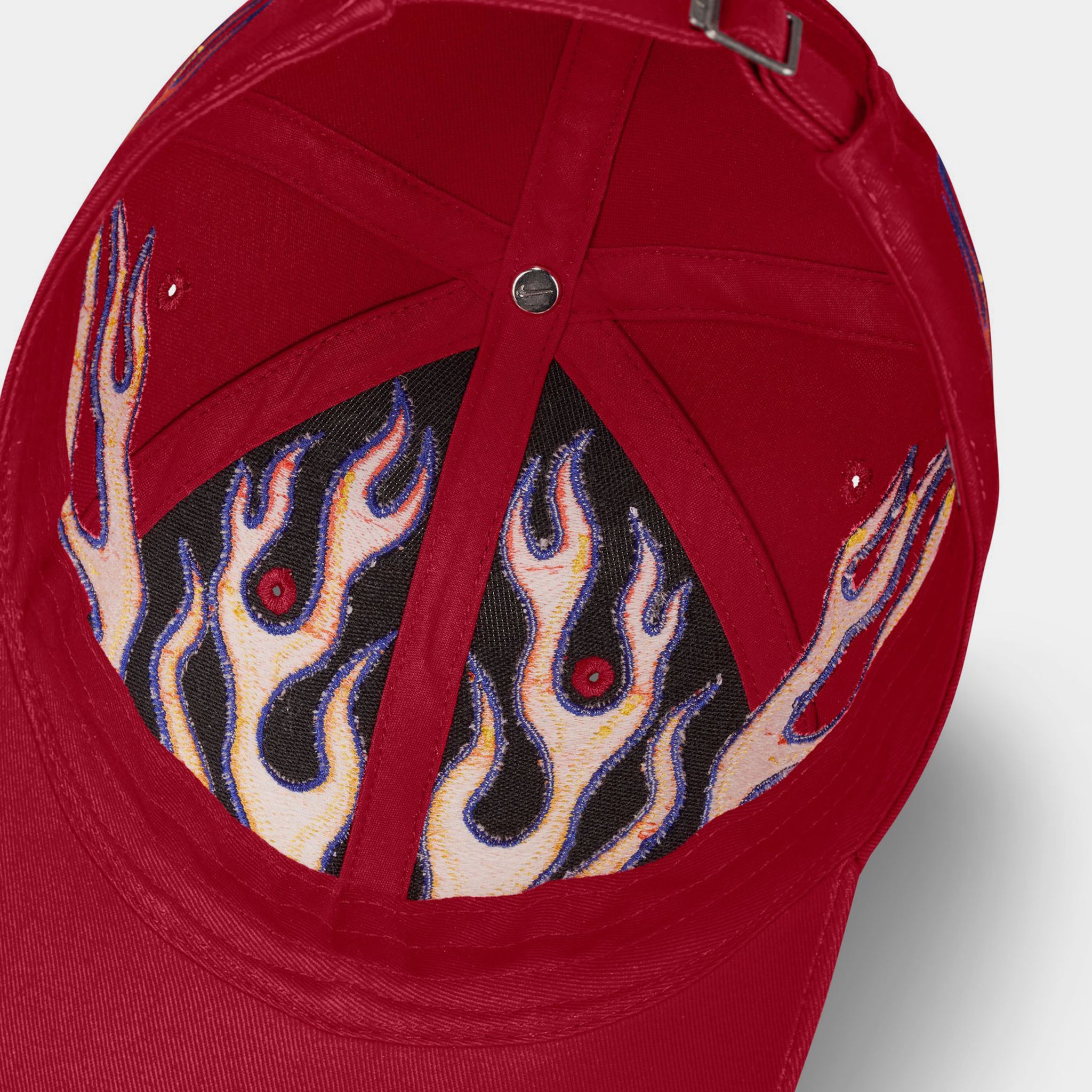 Nike NSW Club Flame Stapback Mens Hat Red Orange HV6642-687 – Shoe