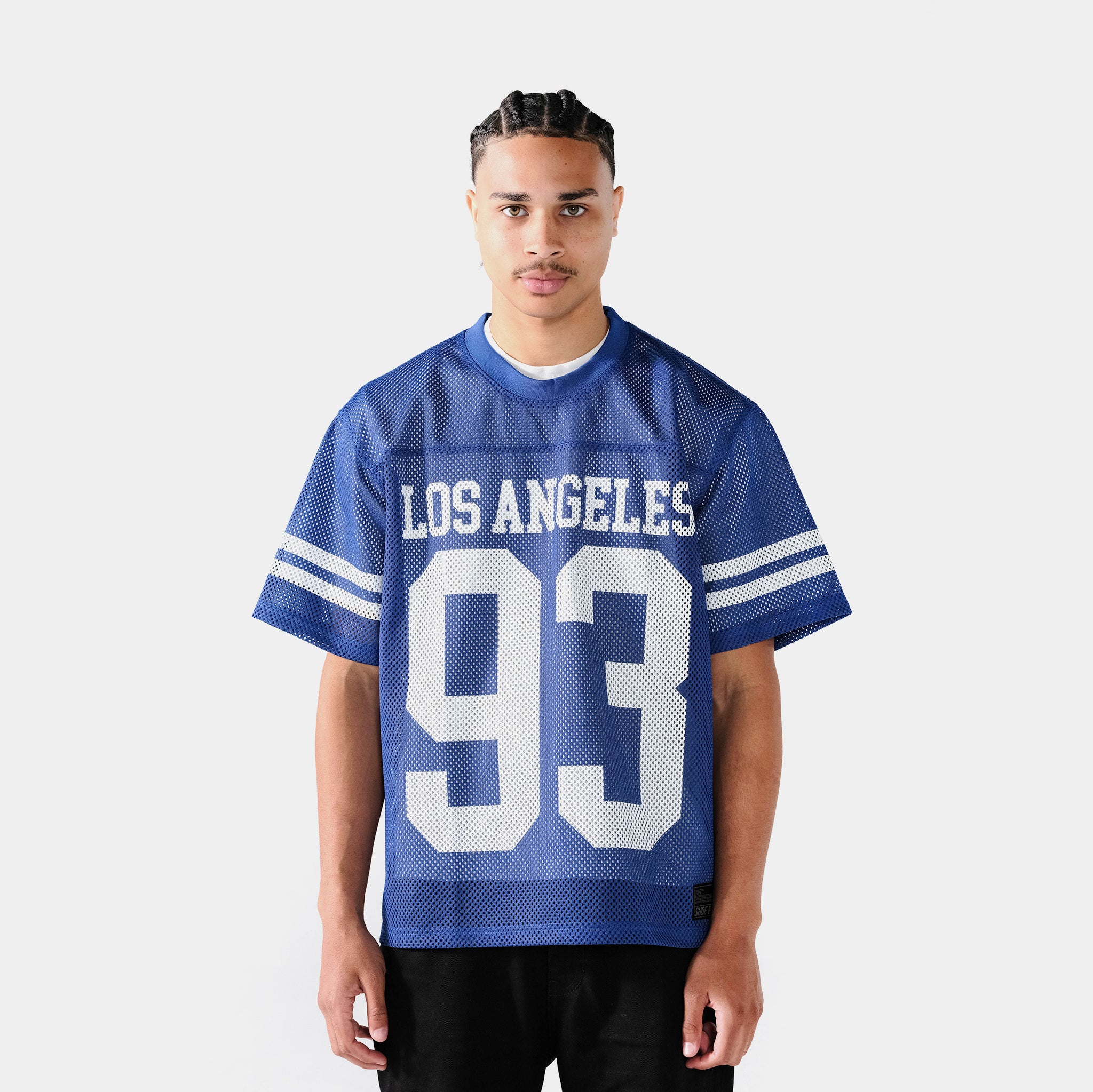 Maison Article Los Angeles Mesh Mens Jersey White Blue
