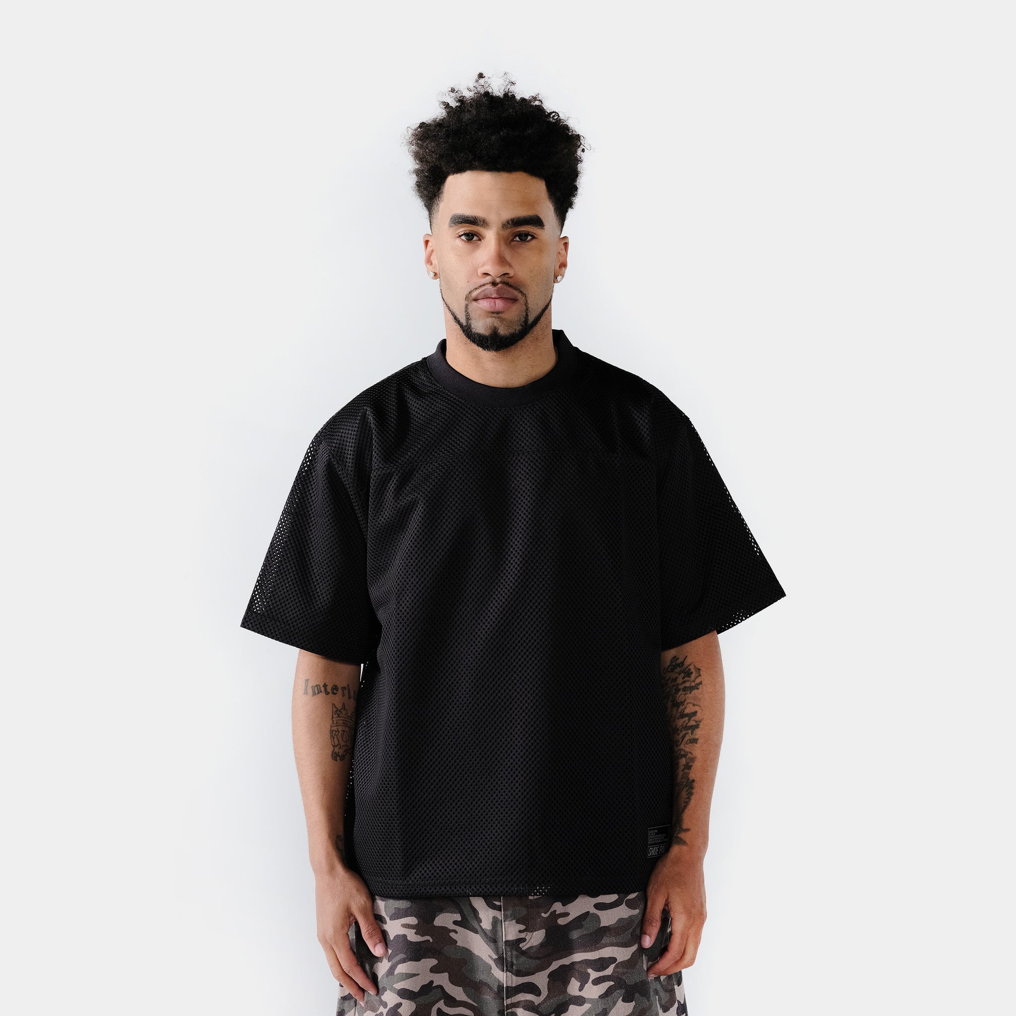 Maison Article Boxy Mesh Mens Jersey Black MAFJ06 – Shoe Palace