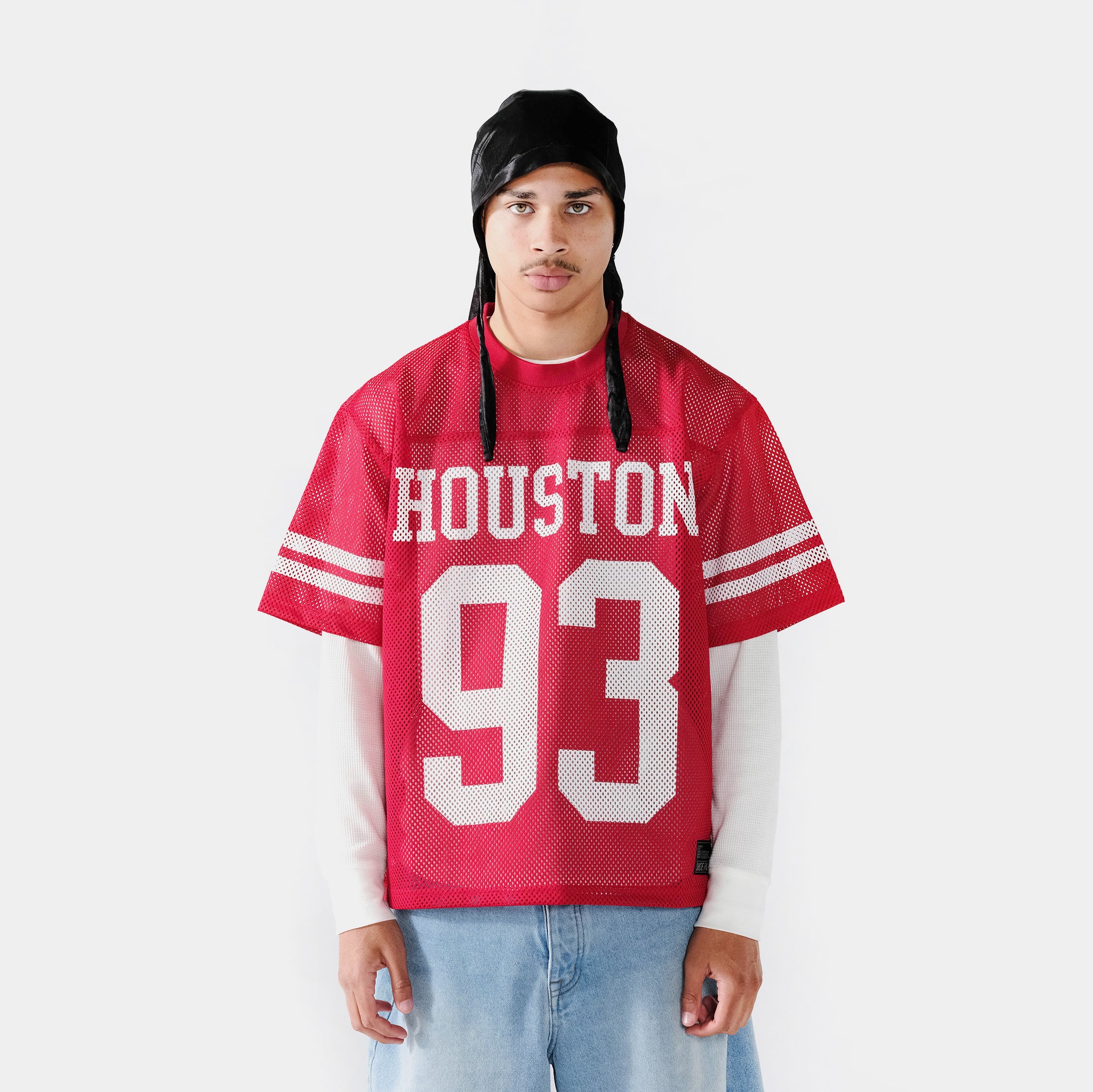 Maison Article Houston Mesh Mens Jersey Red White MAFJ08 – Shoe Palace