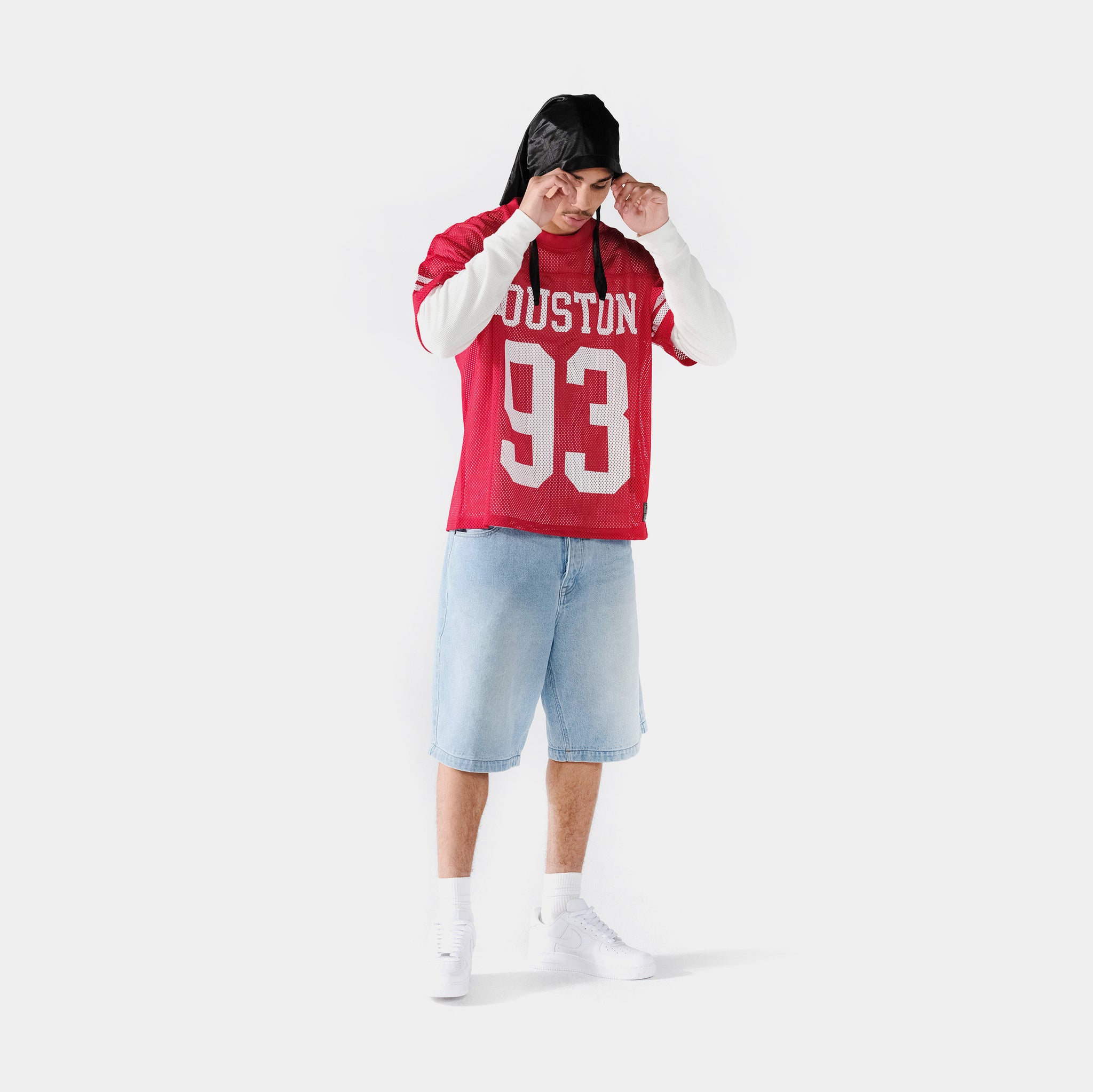Maison Article Houston Mesh Mens Jersey Red White MAFJ08 – Shoe Palace