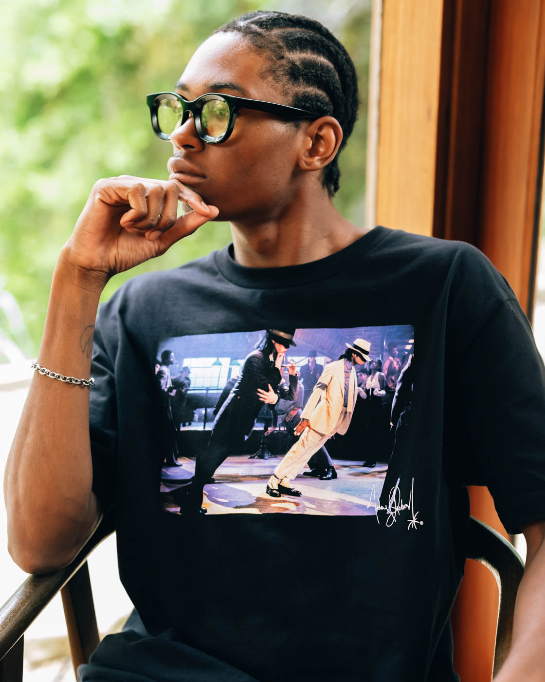 Michael Michael Jackson Unisex Thriller Pose T-Shirt - Black