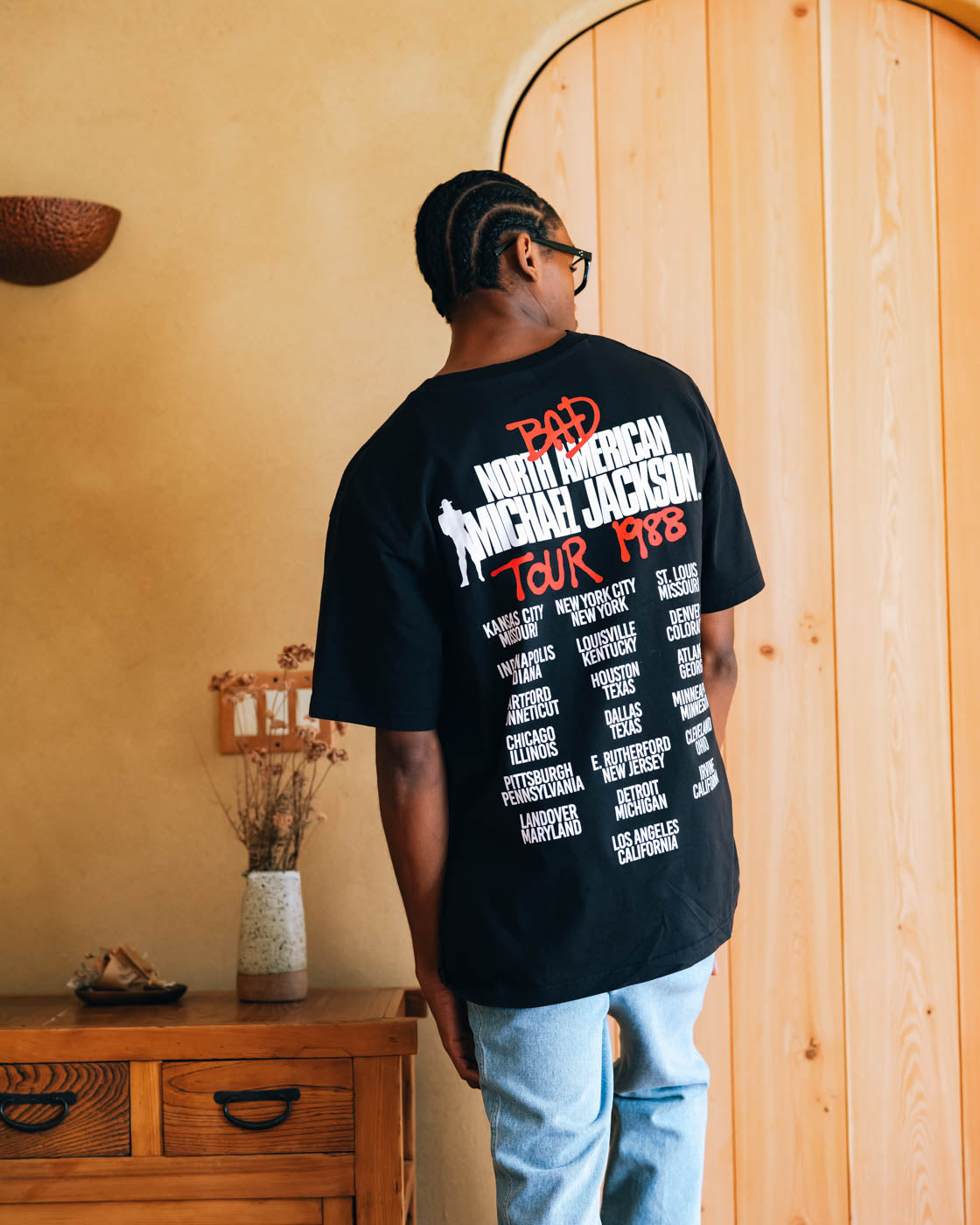 Shoe Palace SP x Michael Jackson Bad Tour Mens Short Sleeve Shirt