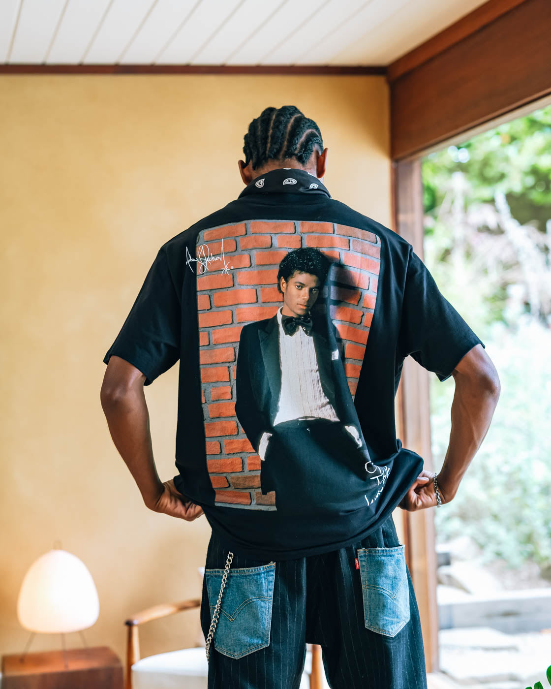 Shoe Palace SP x Michael Jackson Brick Mens Short Sleeve Shirt