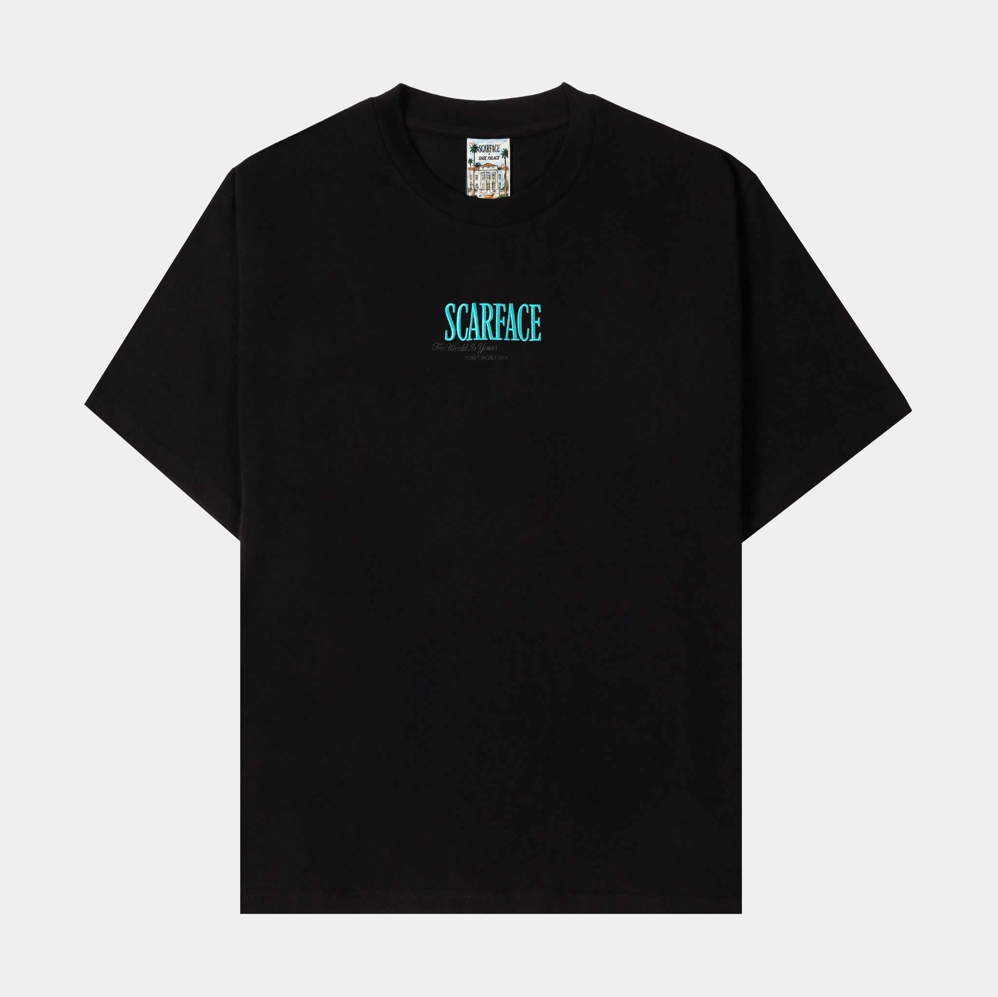 Shoe Palace SP x Scarface Power Mens Short Sleeve Shirt Black Blue