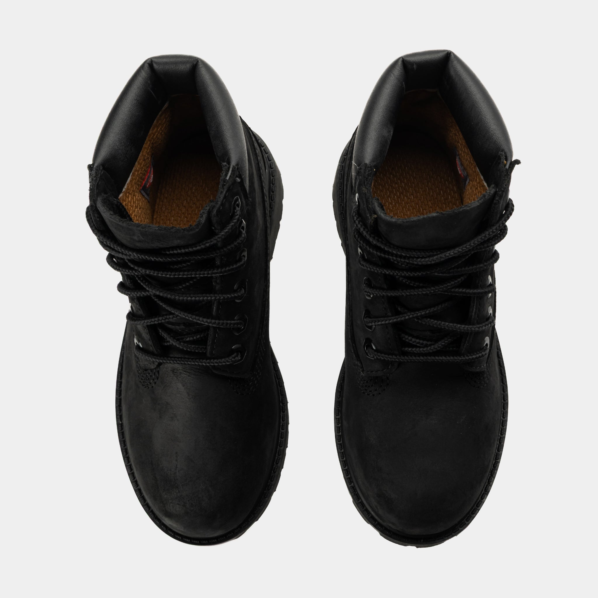 Black Timberlands size 7-35 thermolite Junior Premium 6-Inch Waterproof Boots - Black Nubuck  main image 2