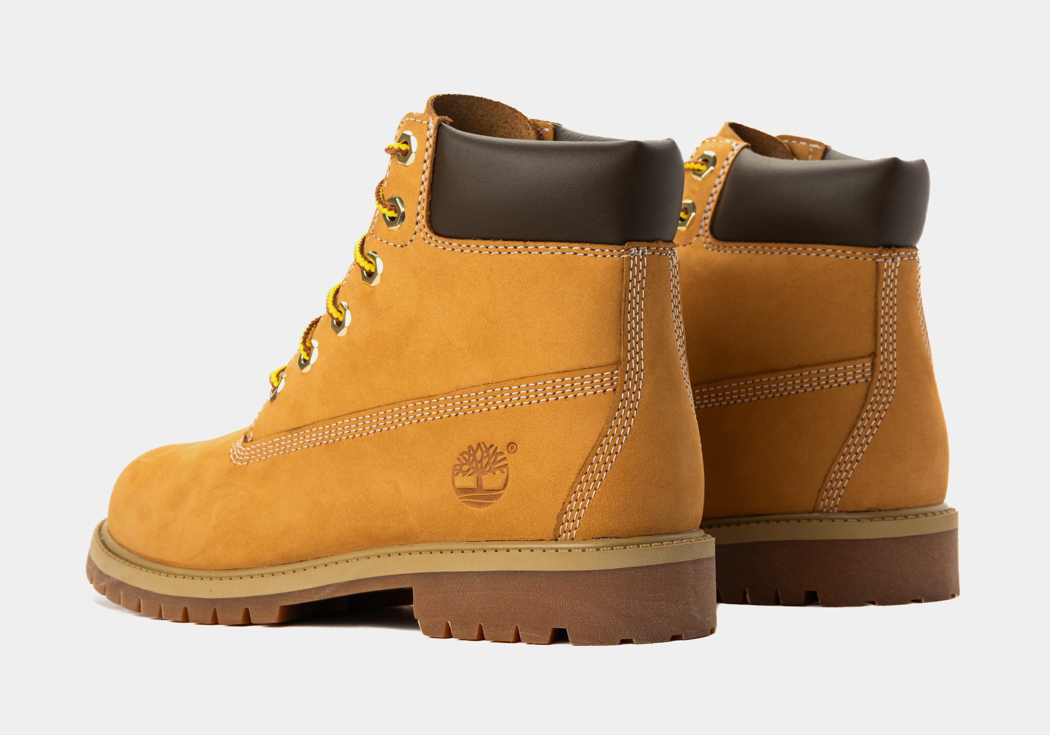 Classic teens Wheat Boots - Brown Padded Collar Timberland 6-Inch Premium Waterproof Mens Boots Wheat Brown  main image 3