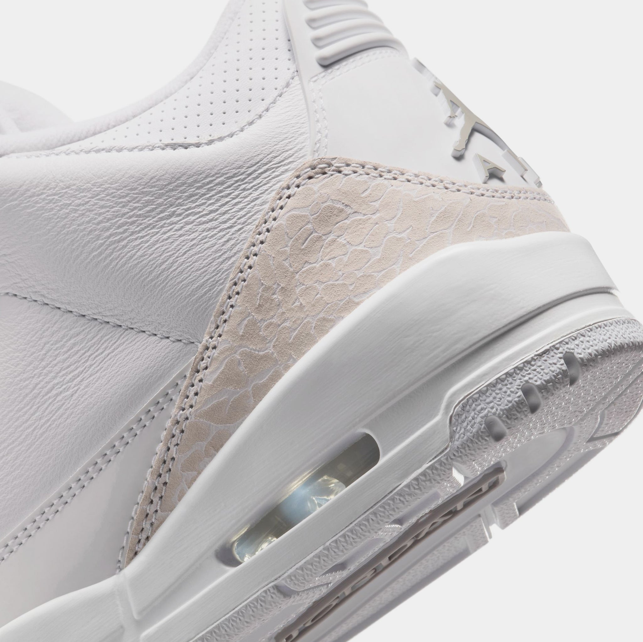 Jordan Air Jordan 3 Retro White And Silver Mens Lifestyle  display picture 2