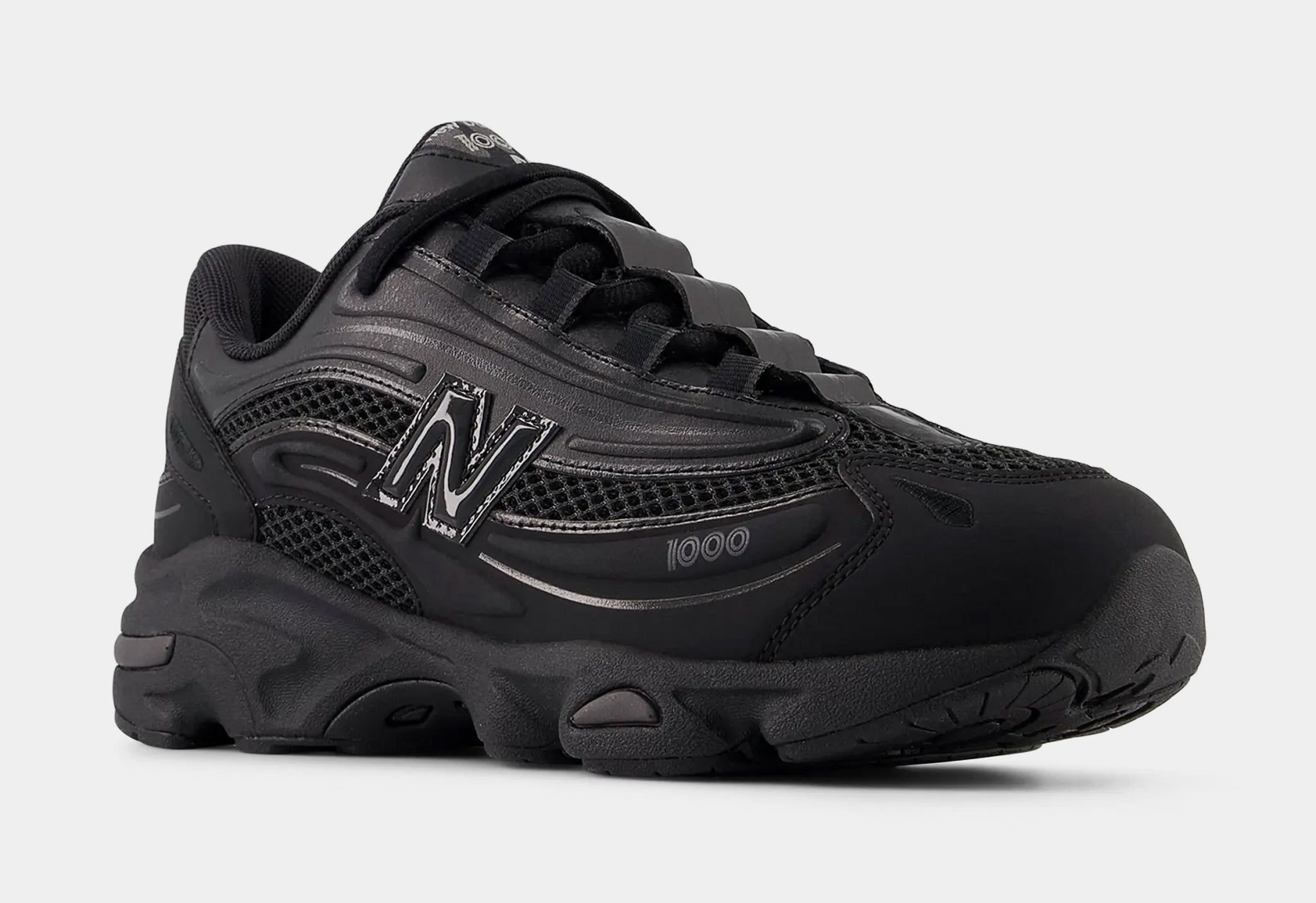 New Balance 1000 Grade School Running Shoes Black Black GC1000BK 