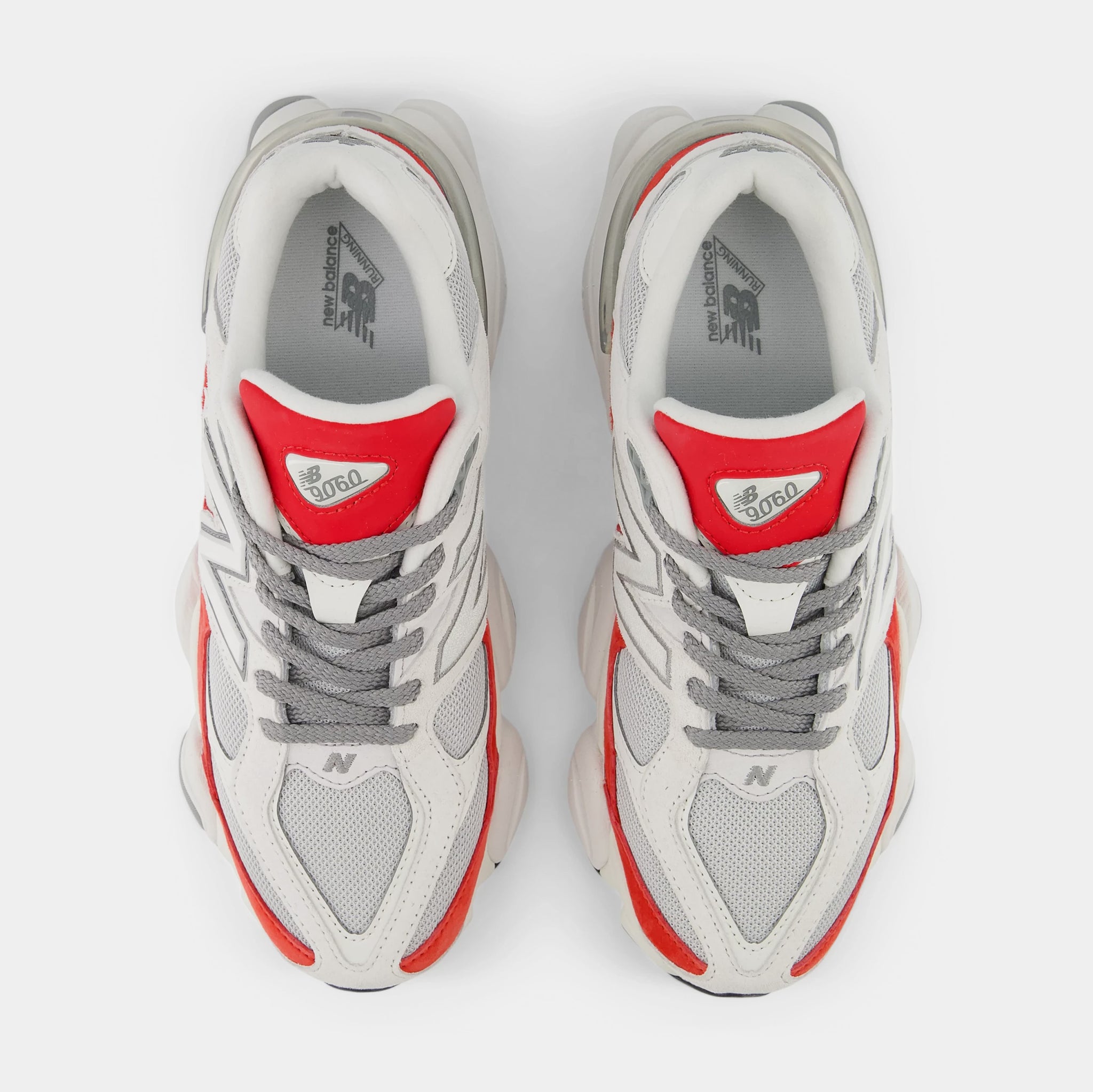 New Balance 9060 Mens Running Shoes White Grey Red U9060JBE – Shoe