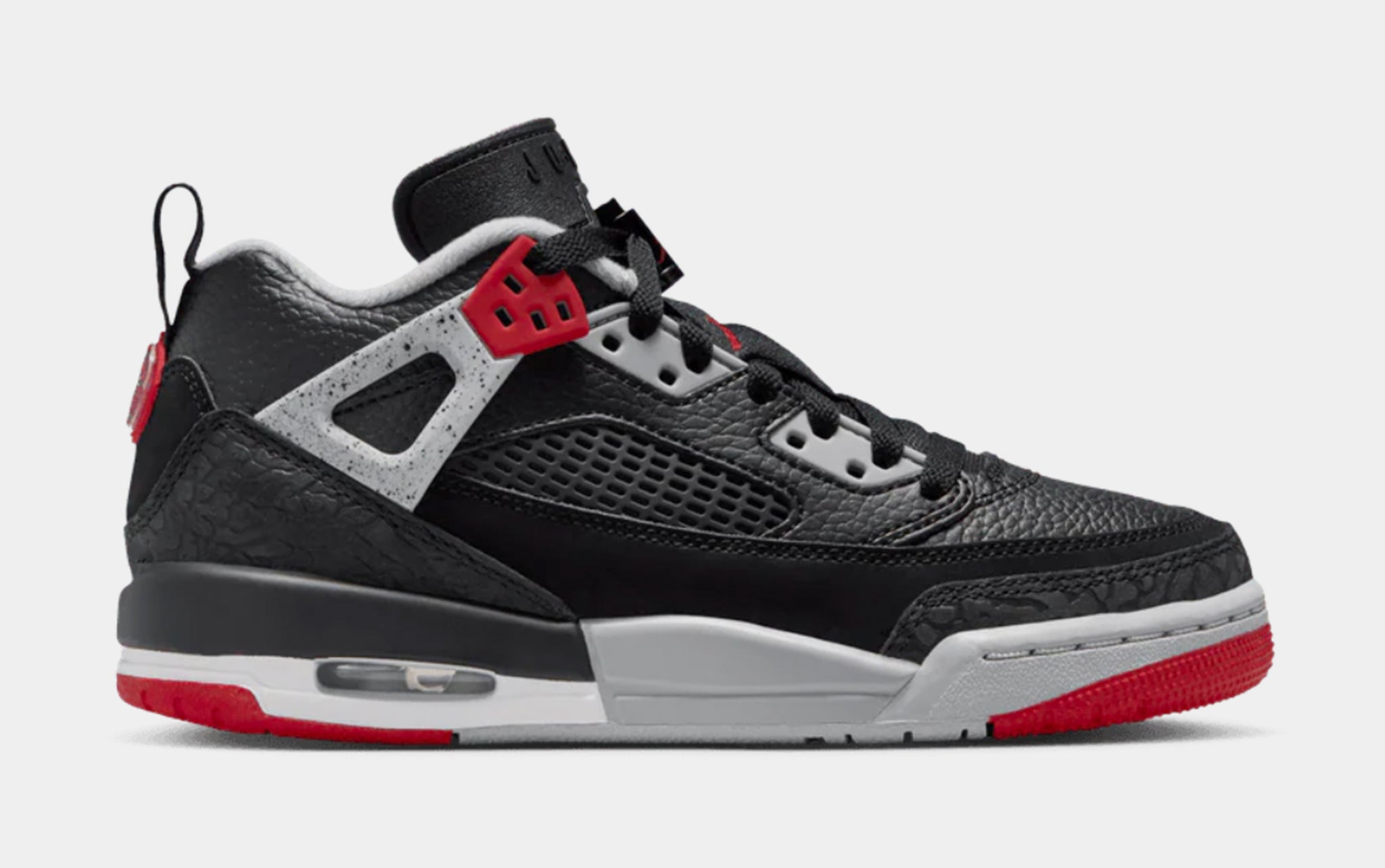 Jordan Spizike Low Grade School Basketball Shoes Black Wolf  display picture 1