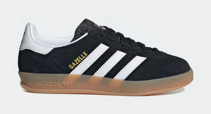 adidas Gazelle Indoor Mens Lifestyle Shoes Core Black Cream White Gold Metal  JQ8385 – Shoe Palace