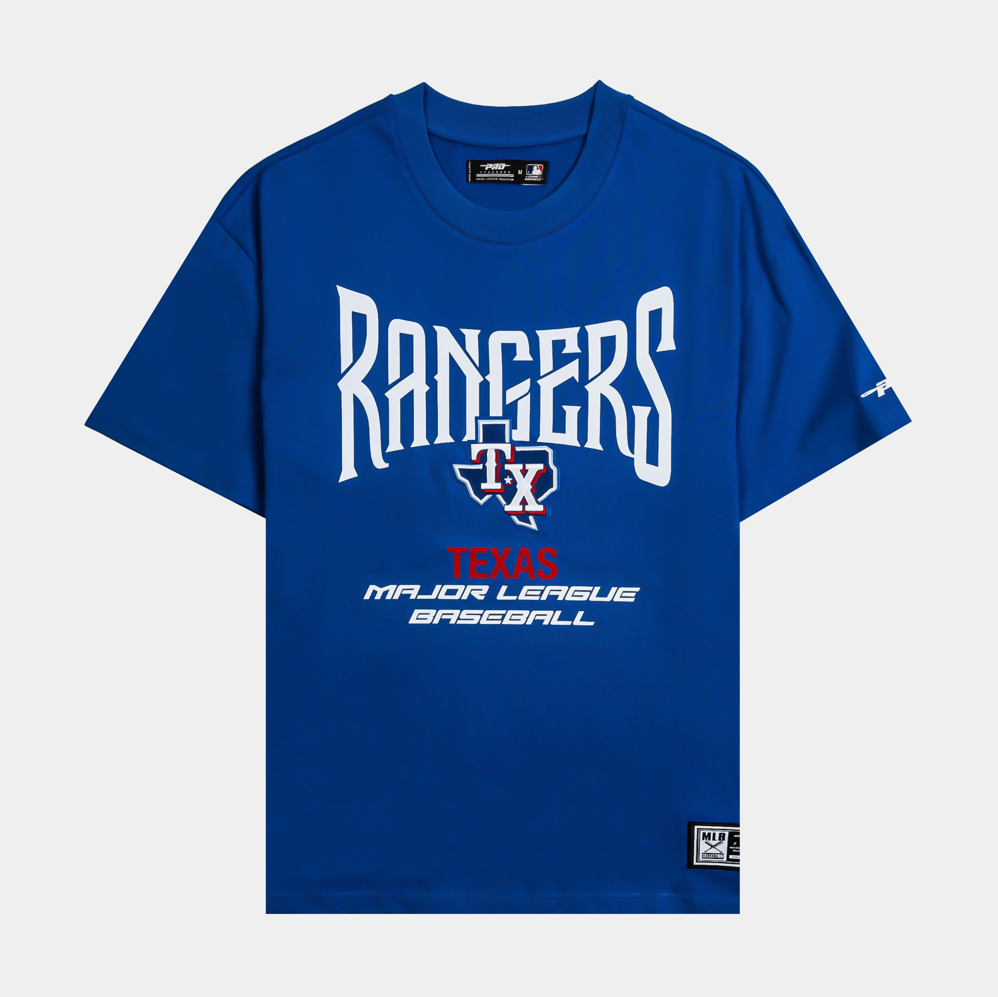 Pro Standard Texas Rangers City Tour Mens Short Sleeve Shirt Blue