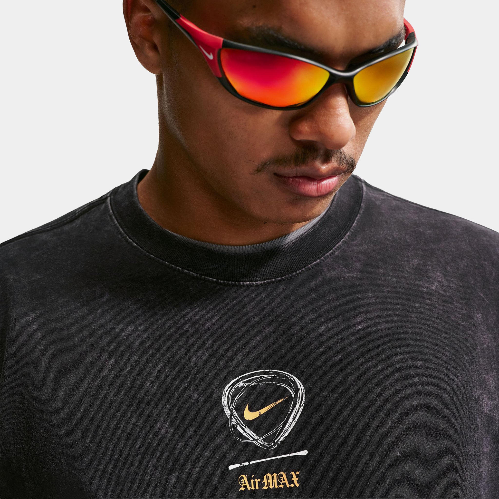 Nike Mad 90 Pack Max 90 No Mercy Mens Short Sleeve Shirt Black